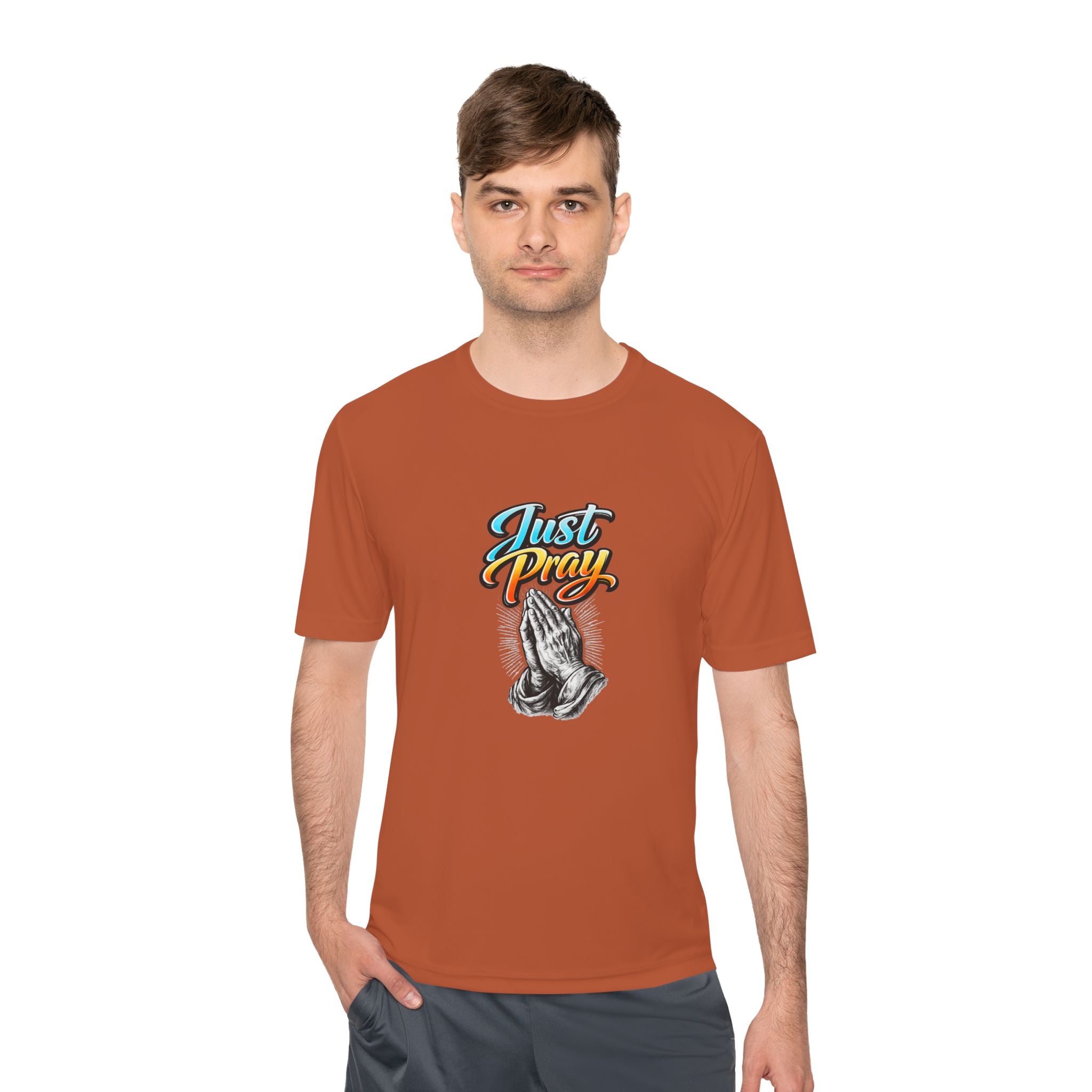 Just Pray Graphic Tee – Praying Hands Faith T-Shirt