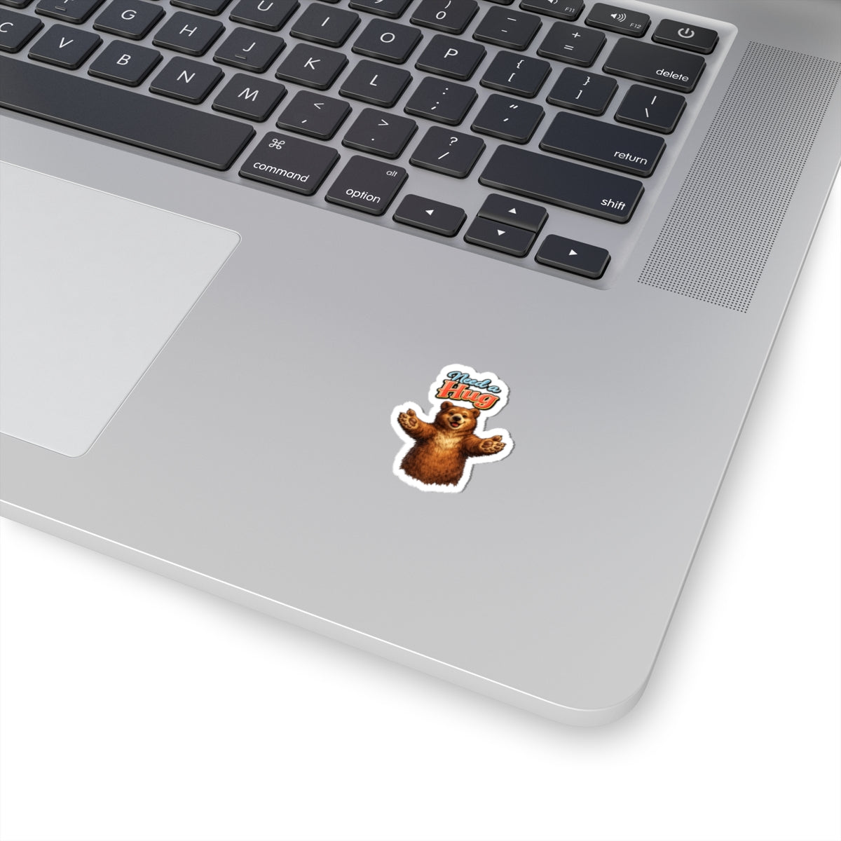 Need a Hug Bear Sticker — Cute Kiss-Cut Laptop / Water Bottle Sticker