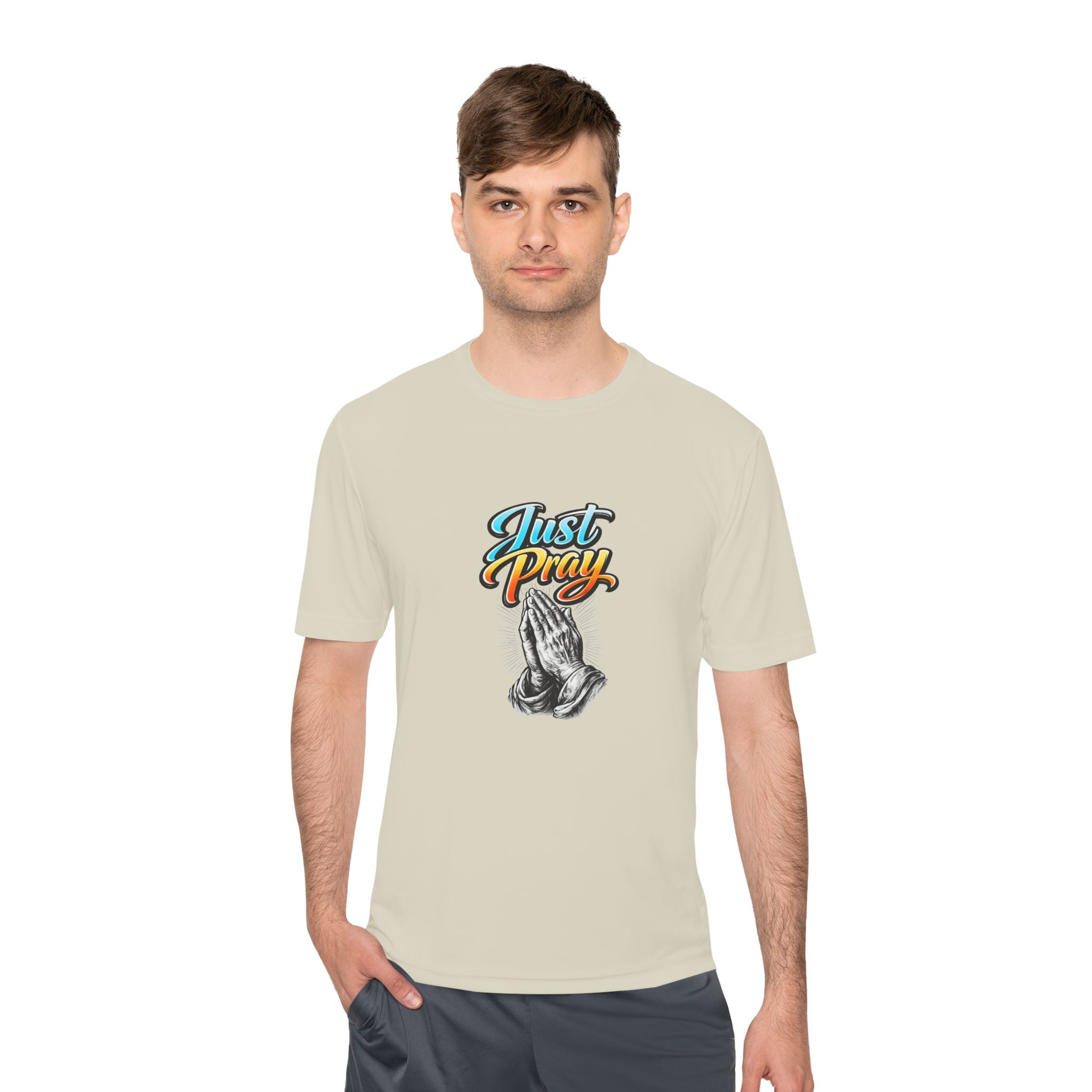 Just Pray Graphic Tee – Praying Hands Faith T-Shirt