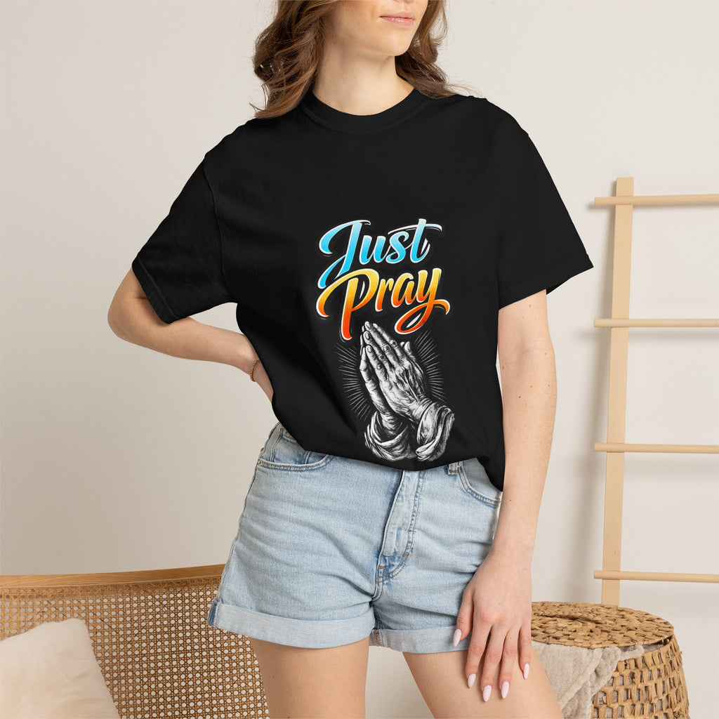Just Pray T-Shirt — Praying Hands Graphic Tee