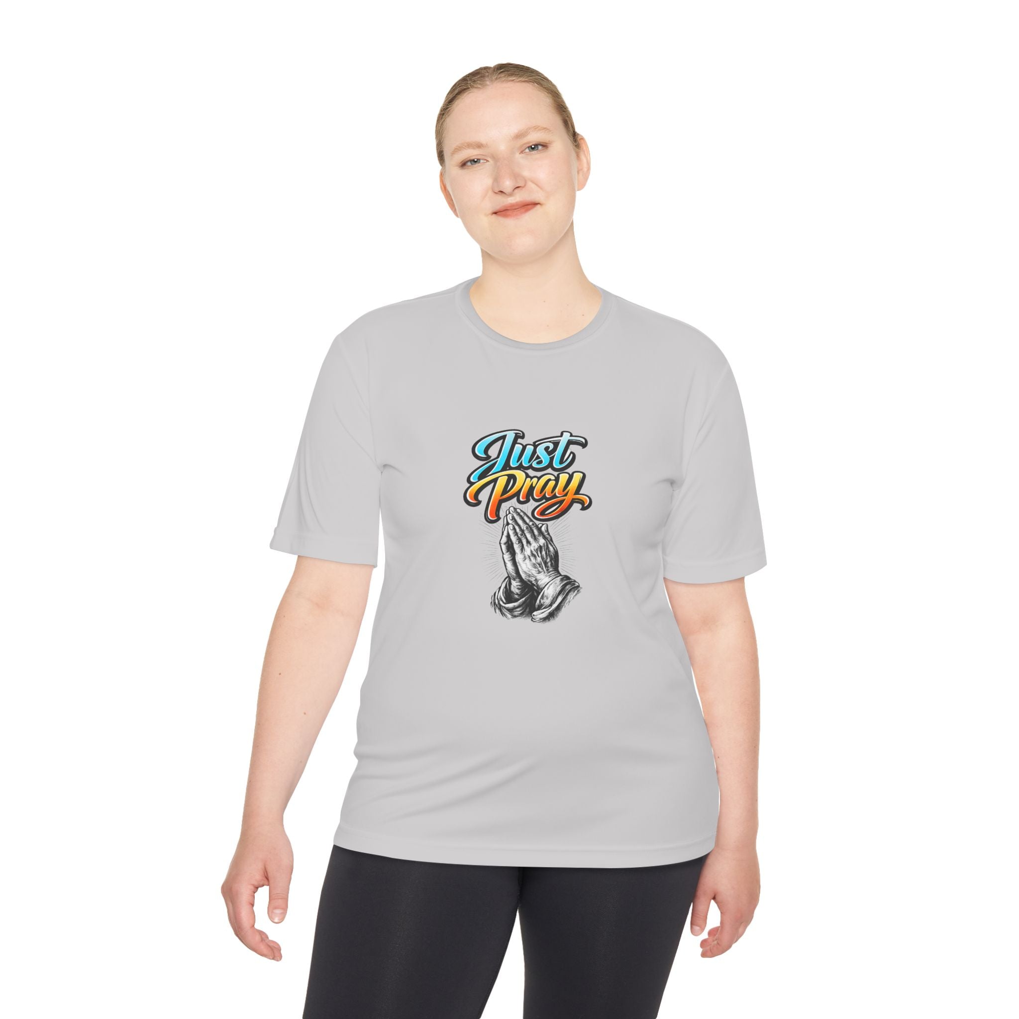 Just Pray Graphic Tee – Praying Hands Faith T-Shirt