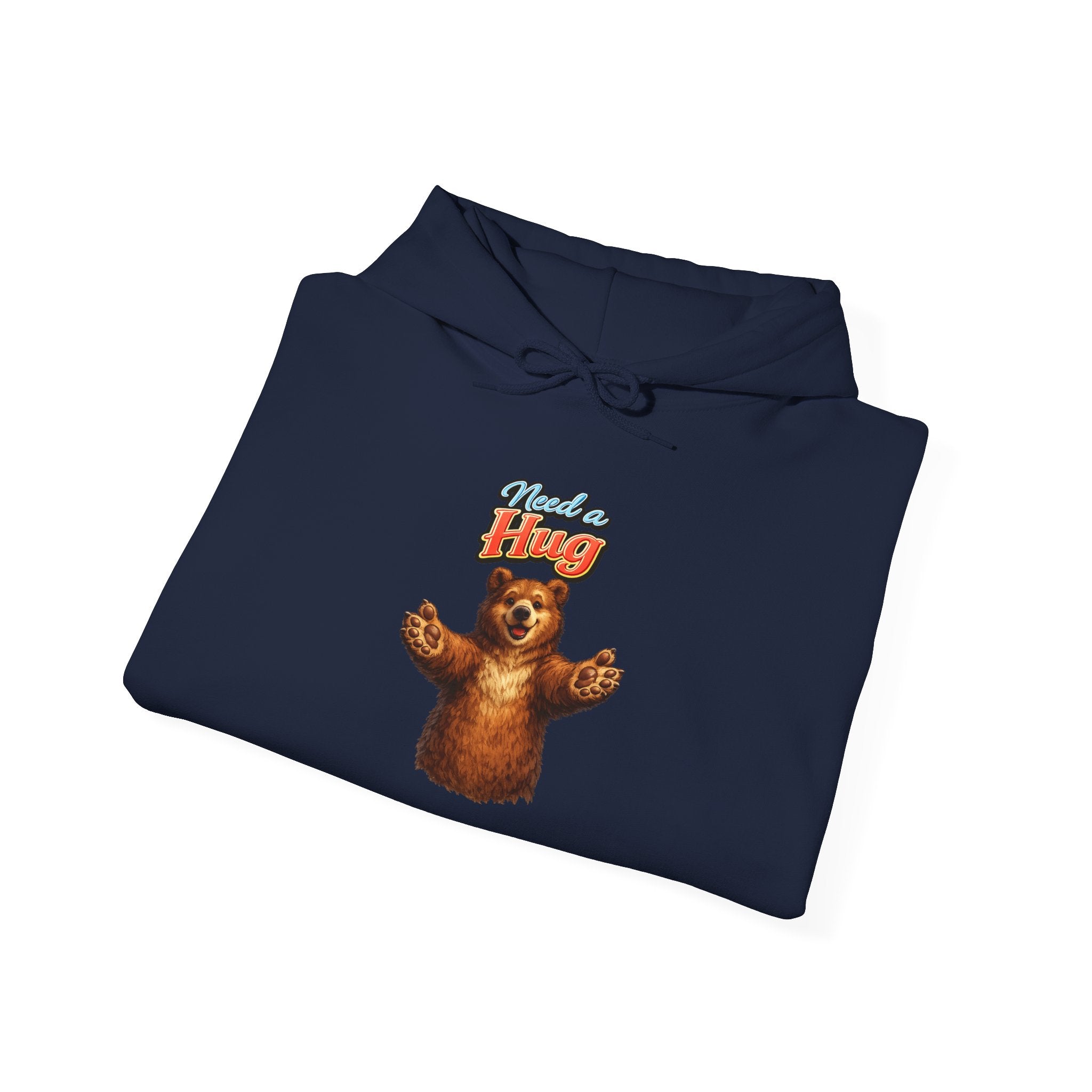 Bear Hug Hoodie — Cute Retro ‘Give Me A Hug’ Graphic Hoodie