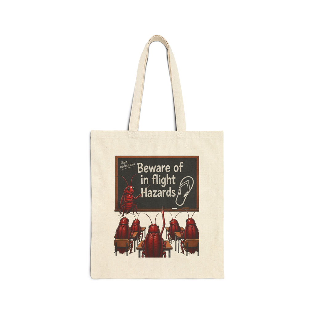 Tote Bag — "Beware of in Flight Hazards" Retro Ant Farm Design