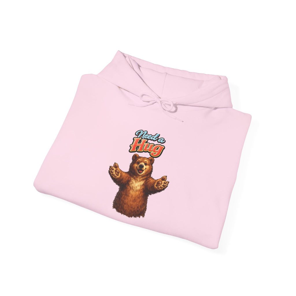 Bear Hug Hoodie — Retro 'Come For A Hug' Cozy Graphic Sweatshirt