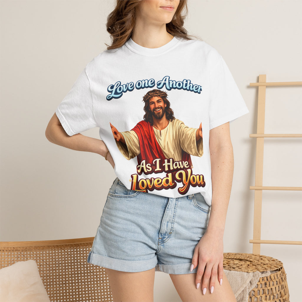 Jesus "Love One Another" Heavyweight T-Shirt