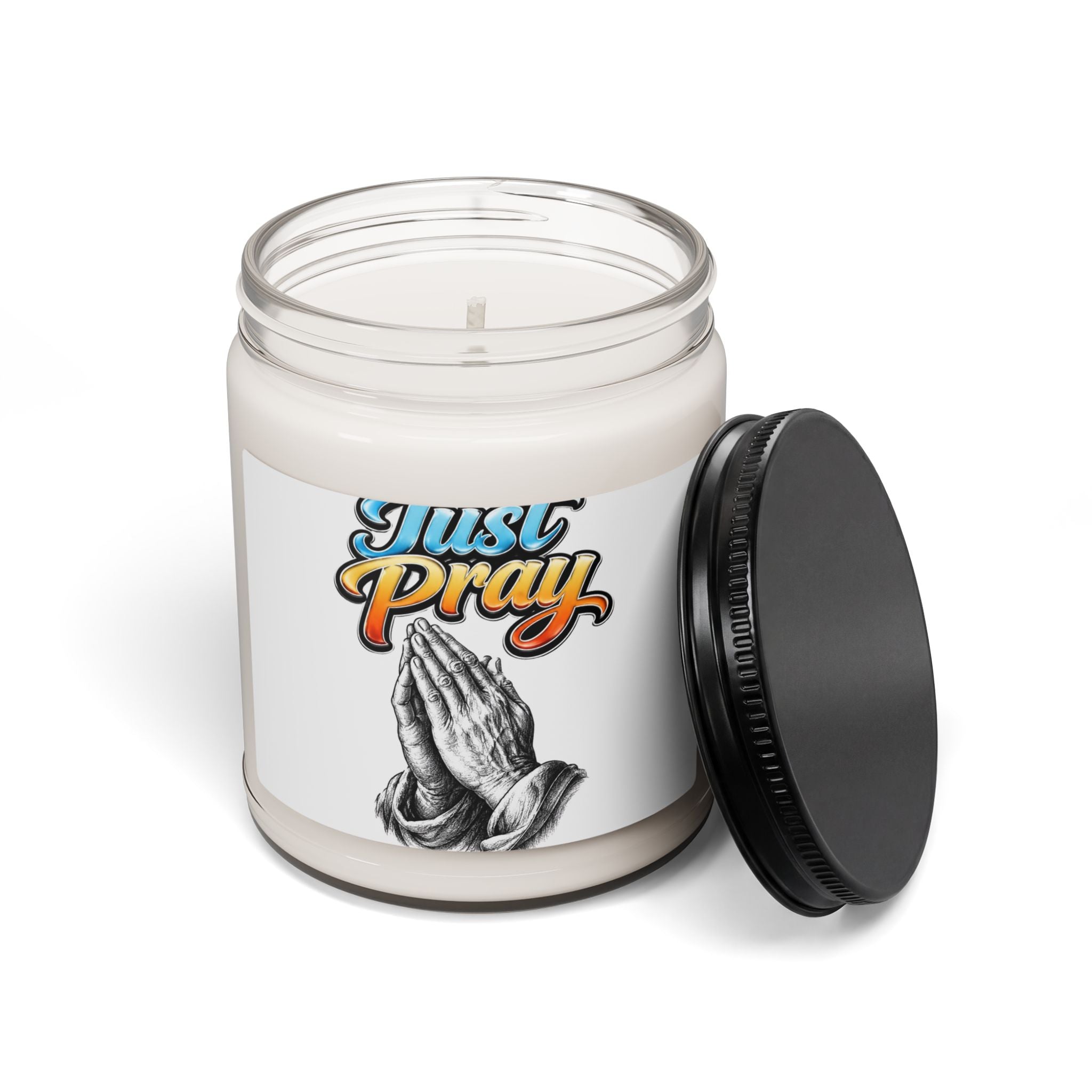 Just Pray Soy Candle — 9oz Scented Prayer Jar Candle (Faith-Inspired Gift)