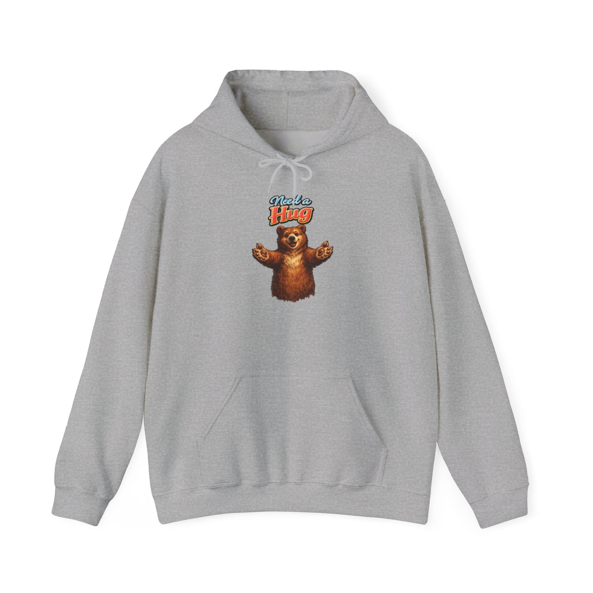 Bear Hug Hoodie — Retro 'Come For A Hug' Cozy Graphic Sweatshirt