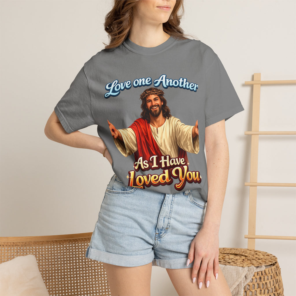 Jesus "Love One Another" Heavyweight T-Shirt