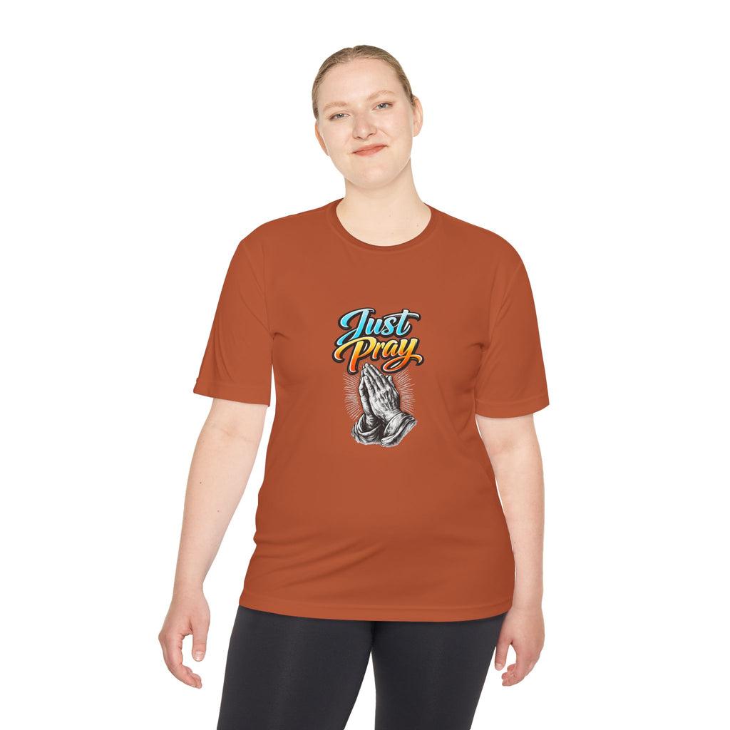 Just Pray Graphic Tee – Praying Hands Faith T-Shirt