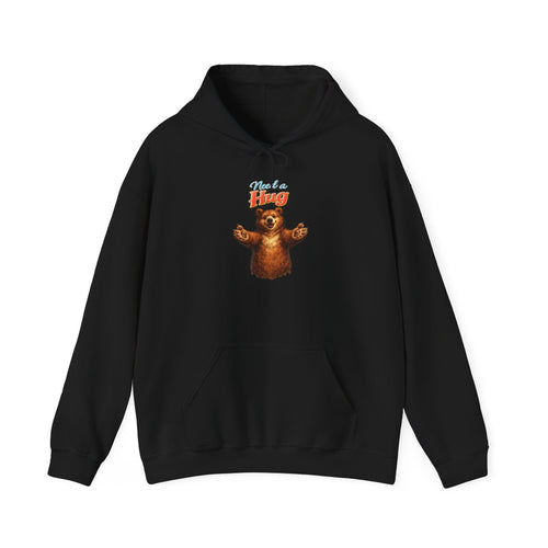 Bear Hug Hoodie — Cute Retro ‘Give Me A Hug’ Graphic Hoodie