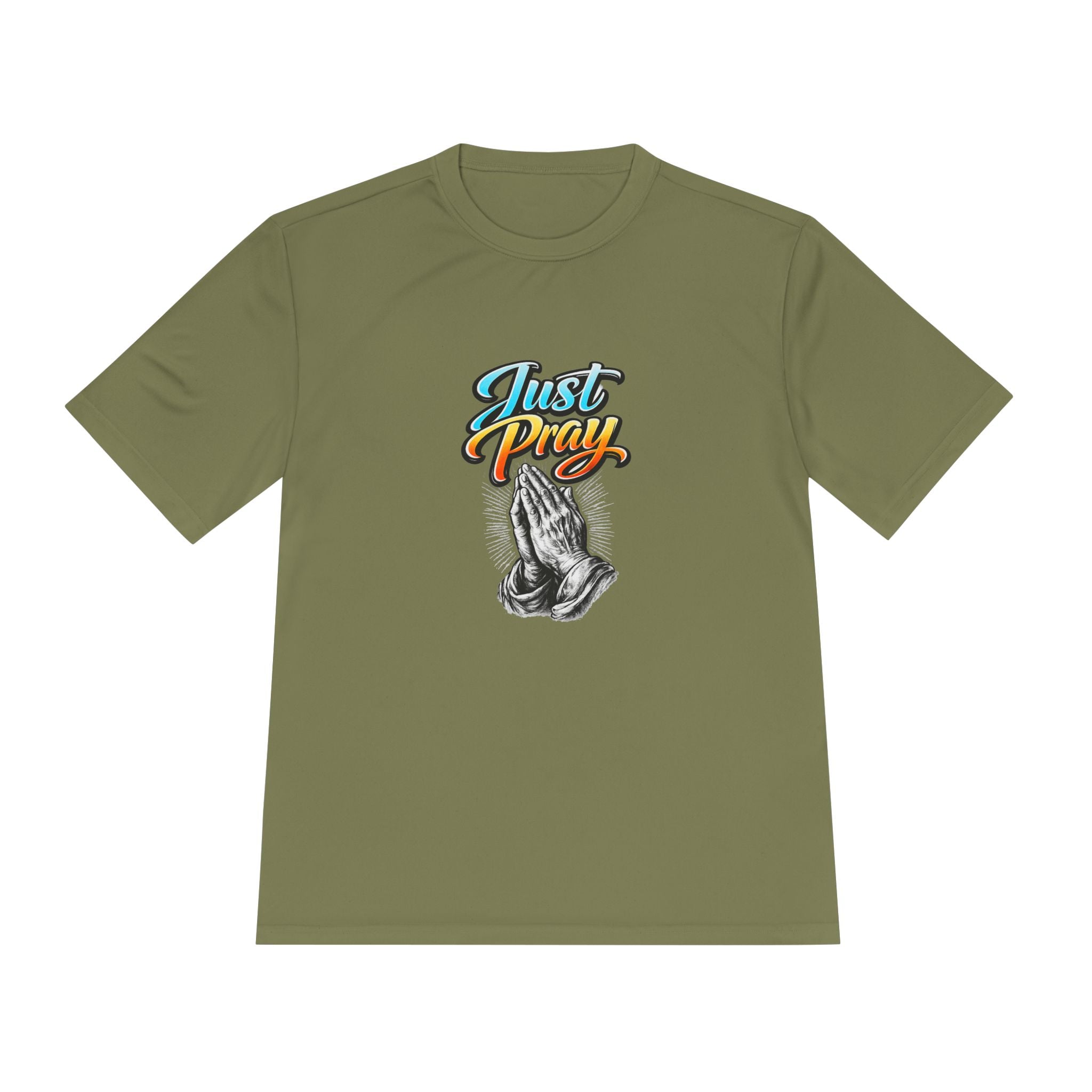 Just Pray Graphic Tee – Praying Hands Faith T-Shirt