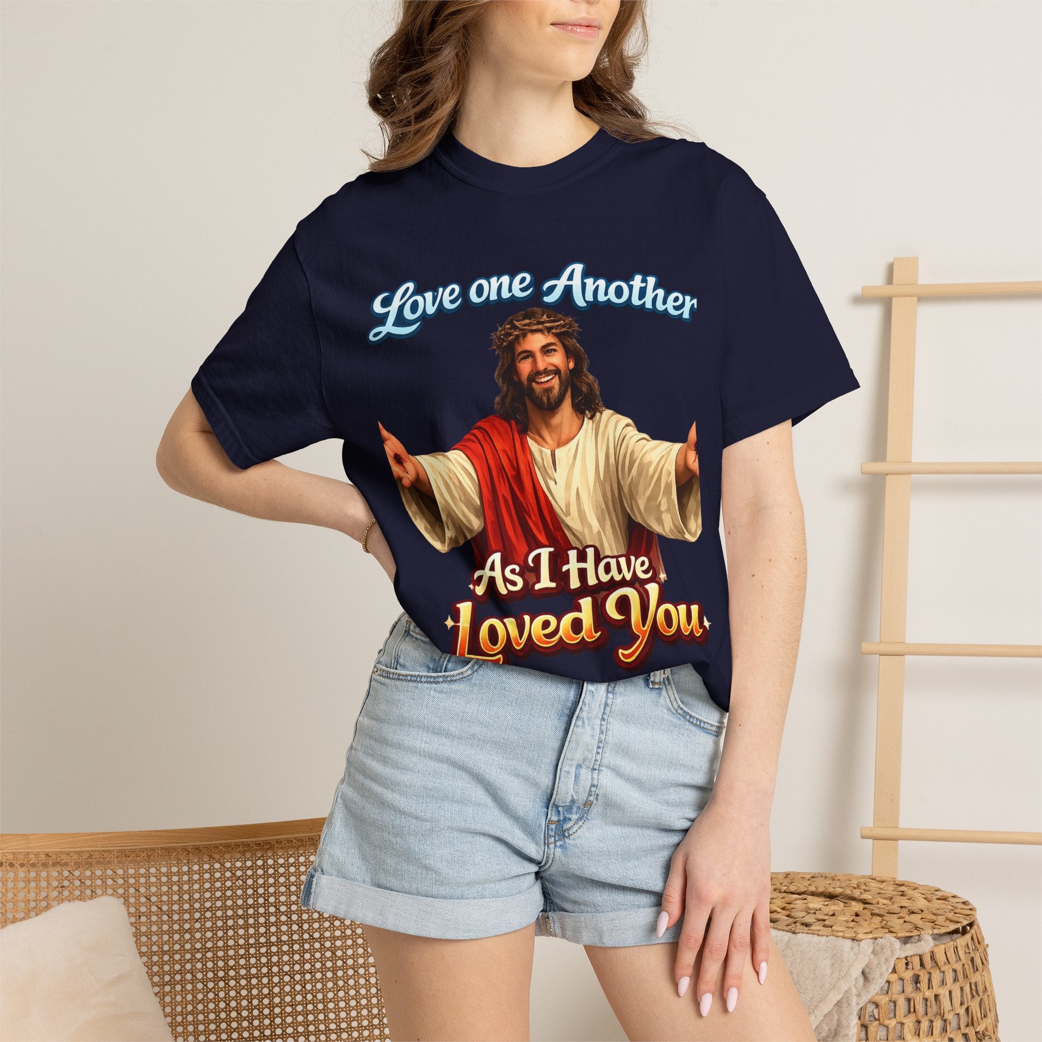 Jesus "Love One Another" Heavyweight T-Shirt