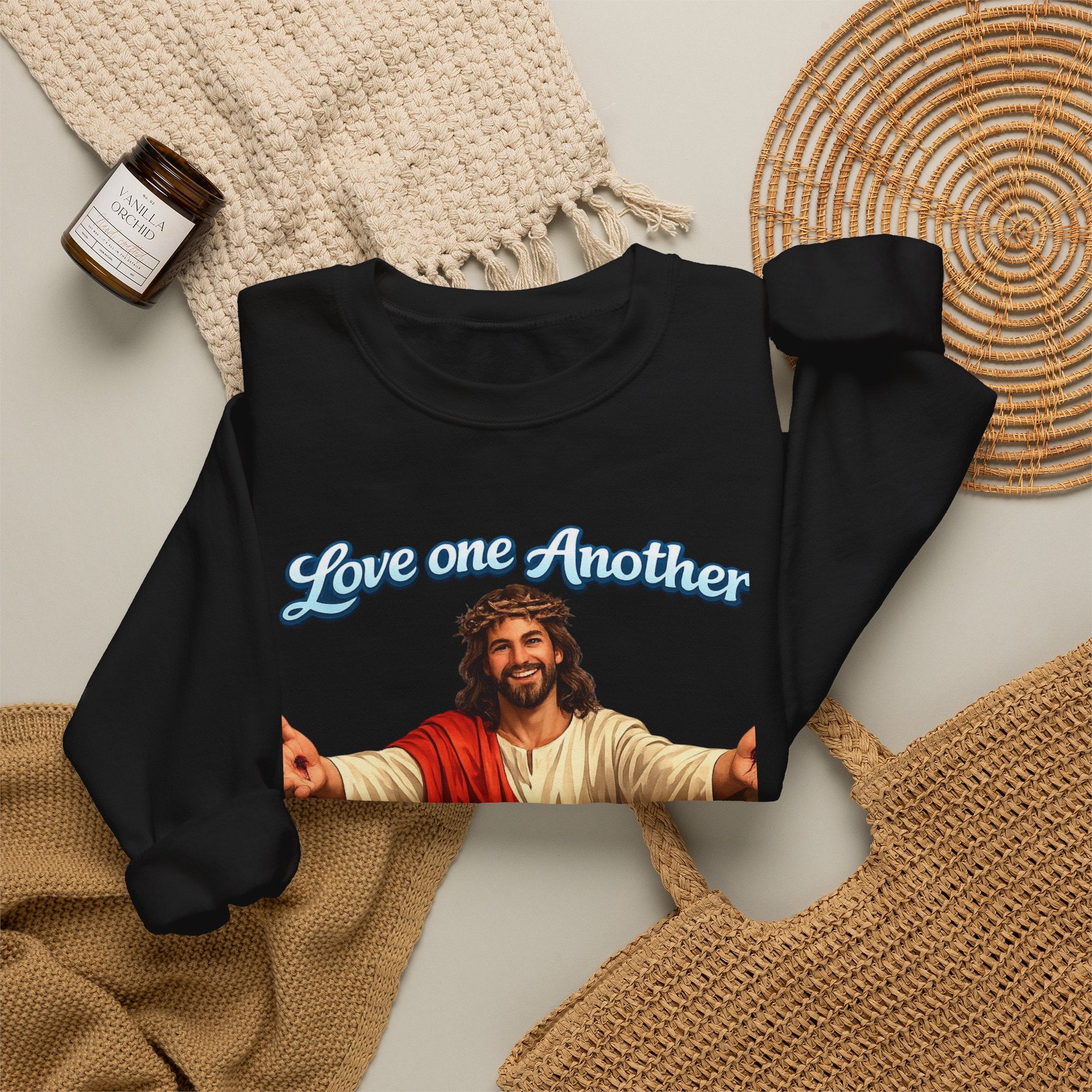 Jesus "Love One Another" Crewneck Sweatshirt