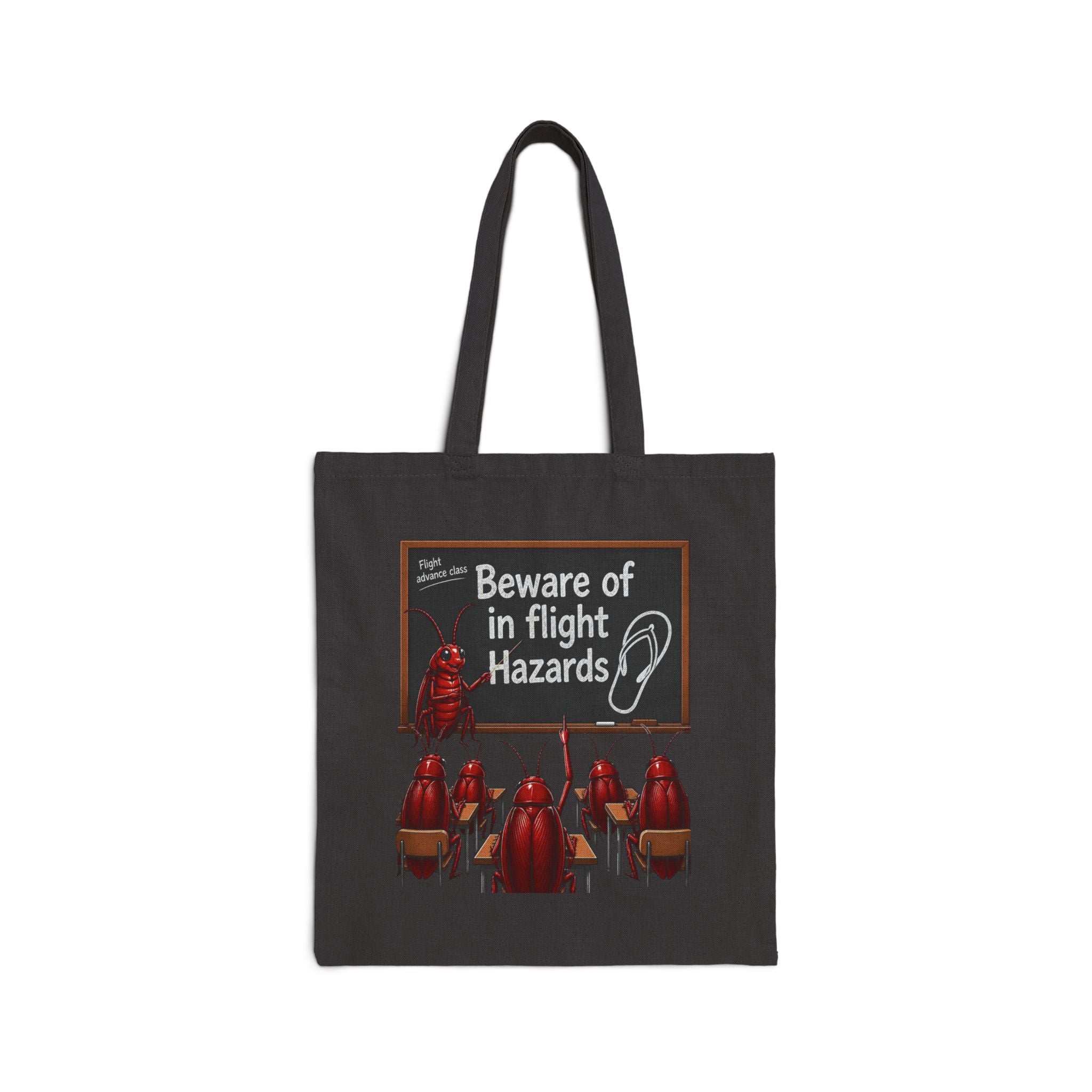 Tote Bag — "Beware of in Flight Hazards" Retro Ant Farm Design