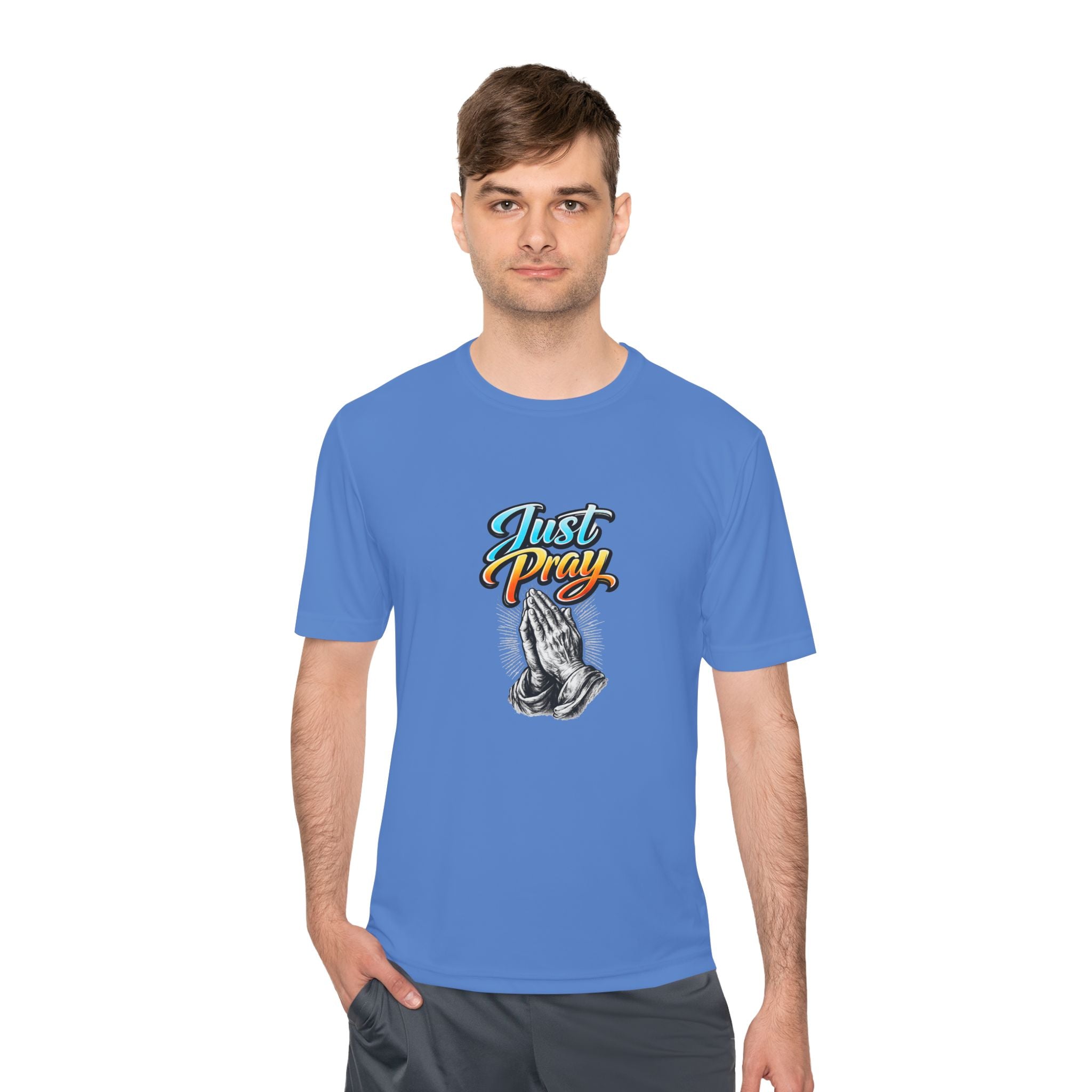 Just Pray Graphic Tee – Praying Hands Faith T-Shirt