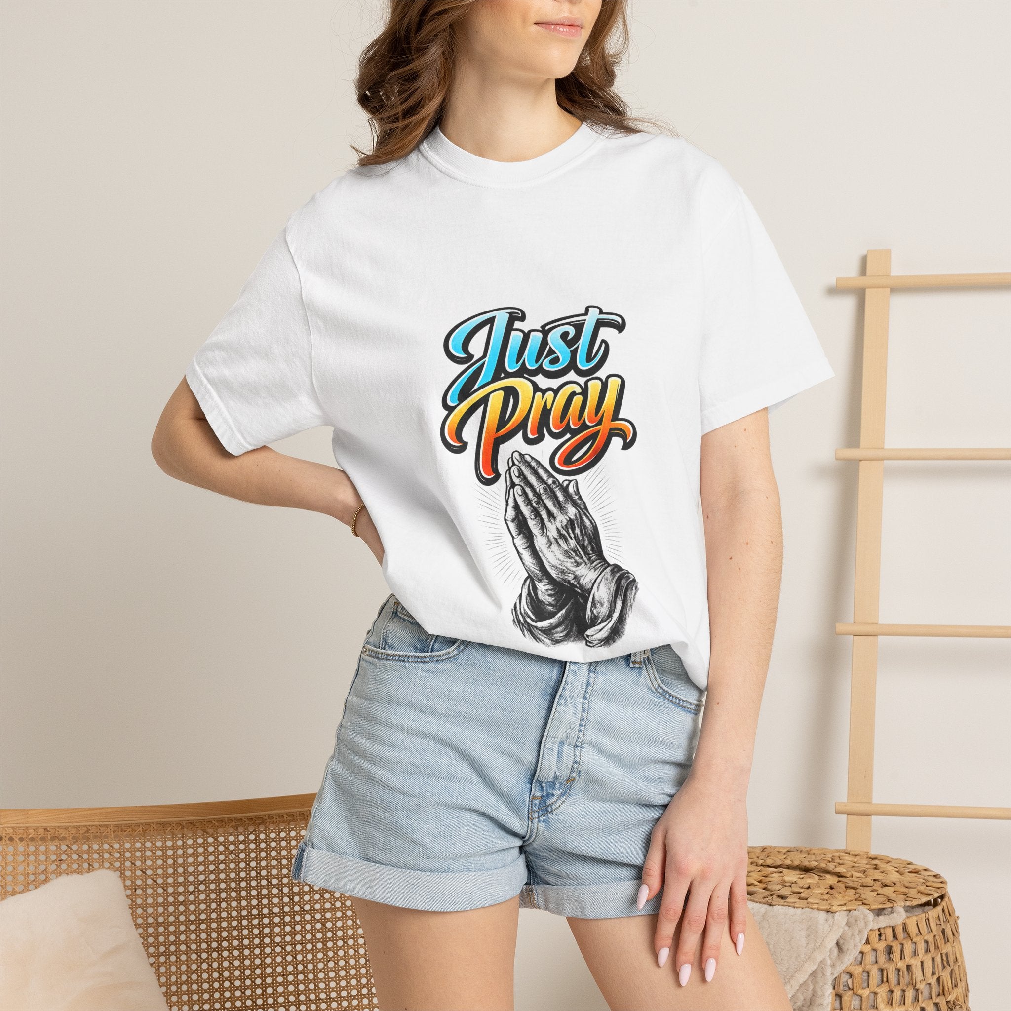 Just Pray T-Shirt — Praying Hands Graphic Tee