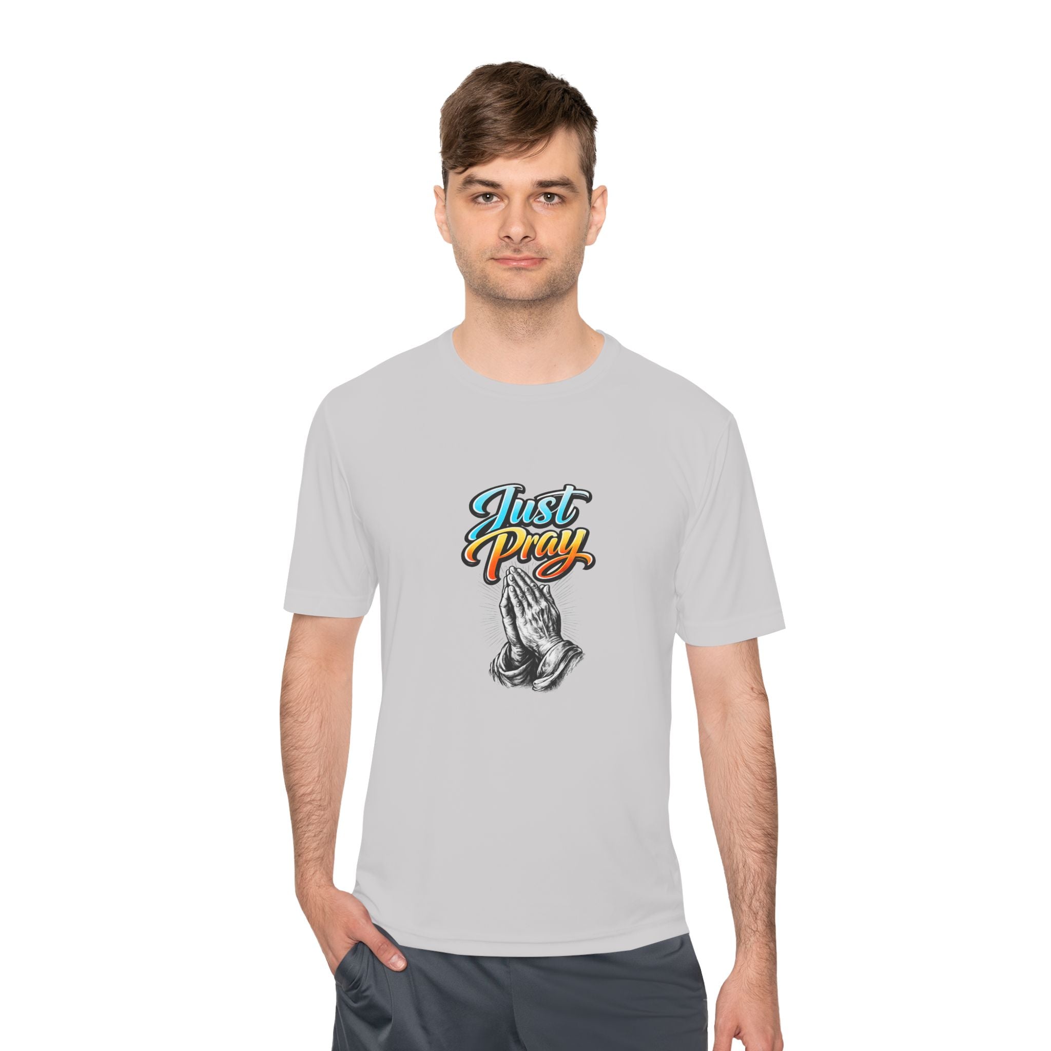 Just Pray Graphic Tee – Praying Hands Faith T-Shirt