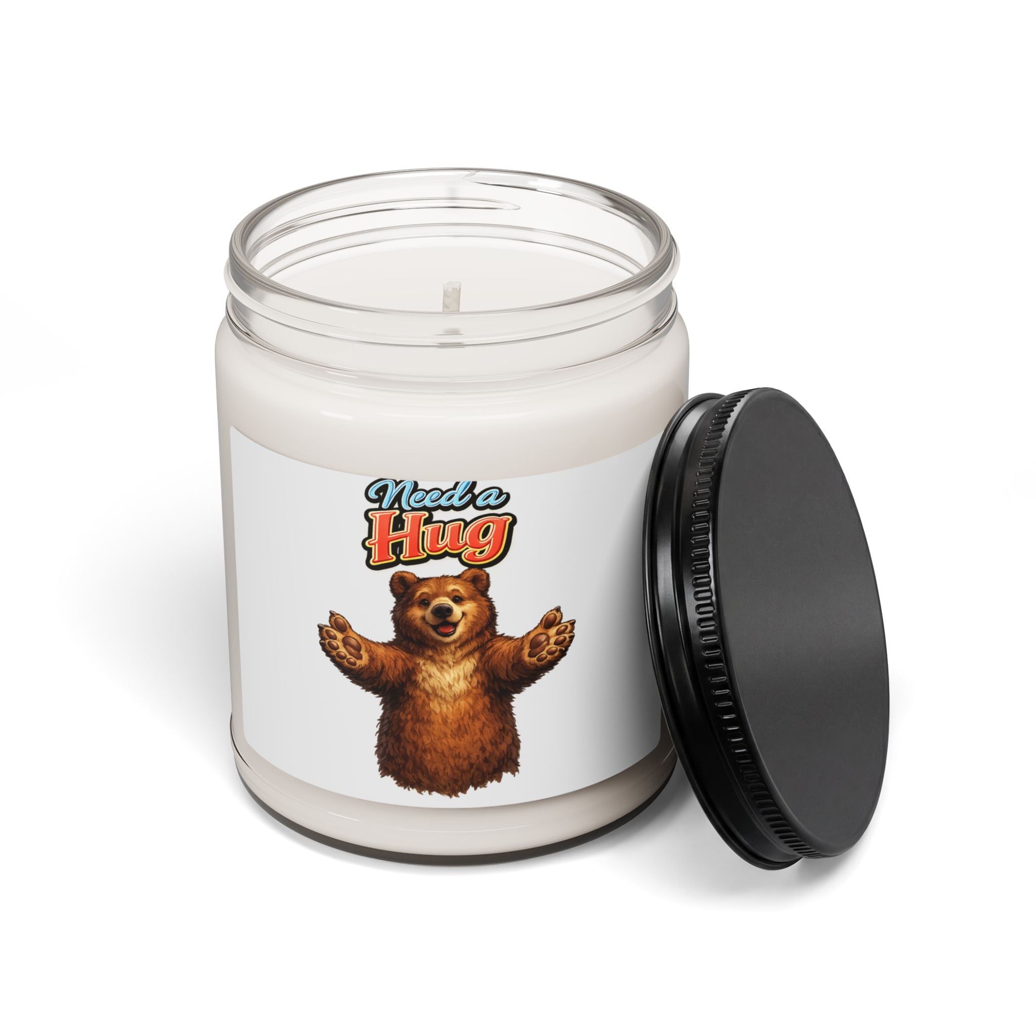 Need a Hug Bear Scented Soy Candle — 9oz Comfort & Cozy Gift