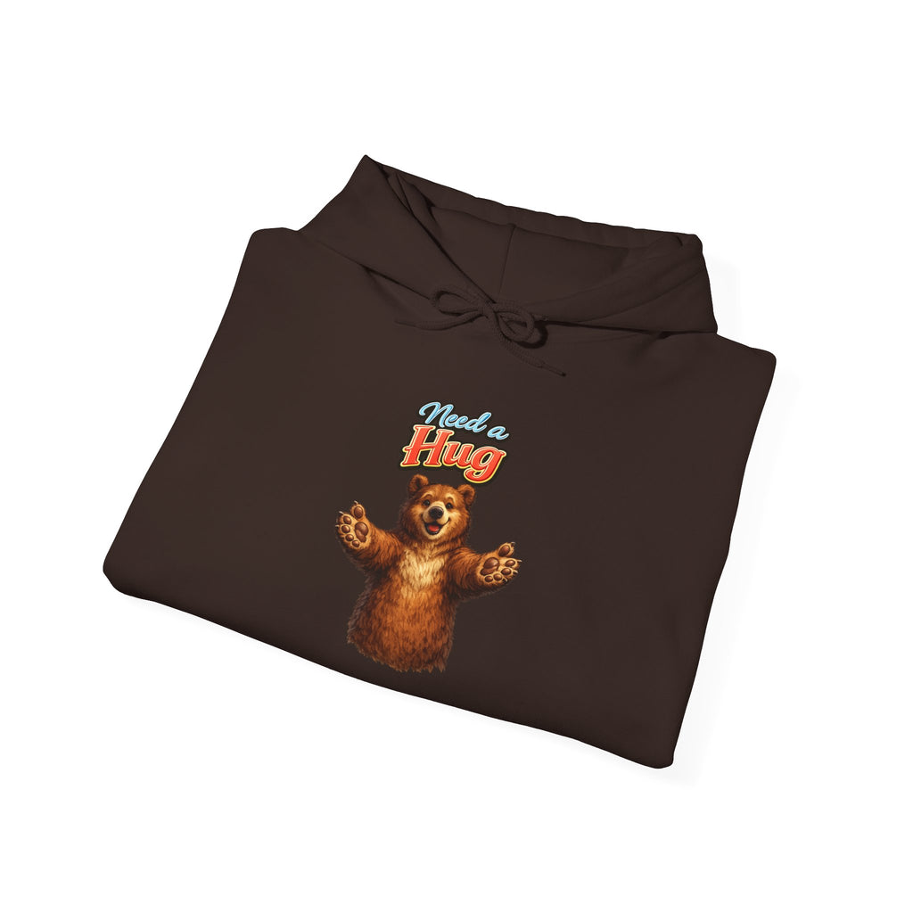 Bear Hug Hoodie — Retro 'Come For A Hug' Cozy Graphic Sweatshirt