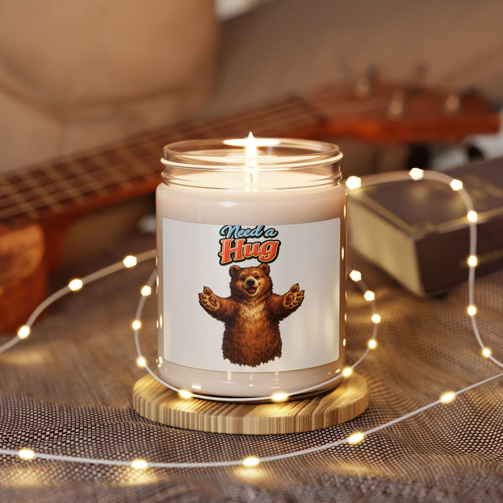 Need a Hug Bear Scented Soy Candle — 9oz Comfort & Cozy Gift