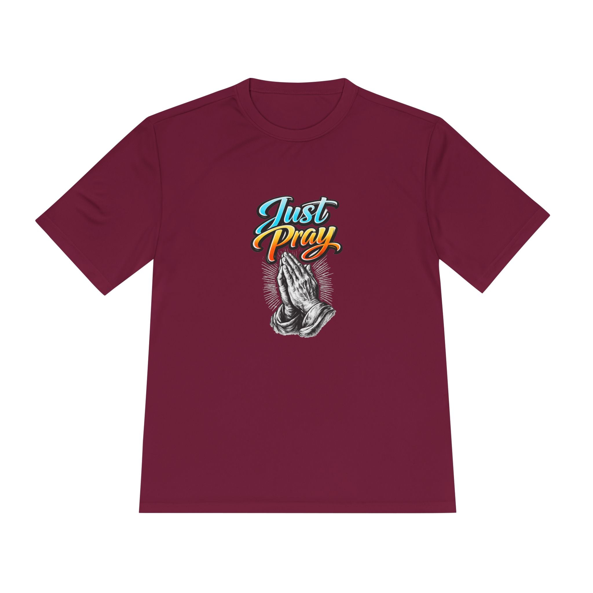 Just Pray Graphic Tee – Praying Hands Faith T-Shirt