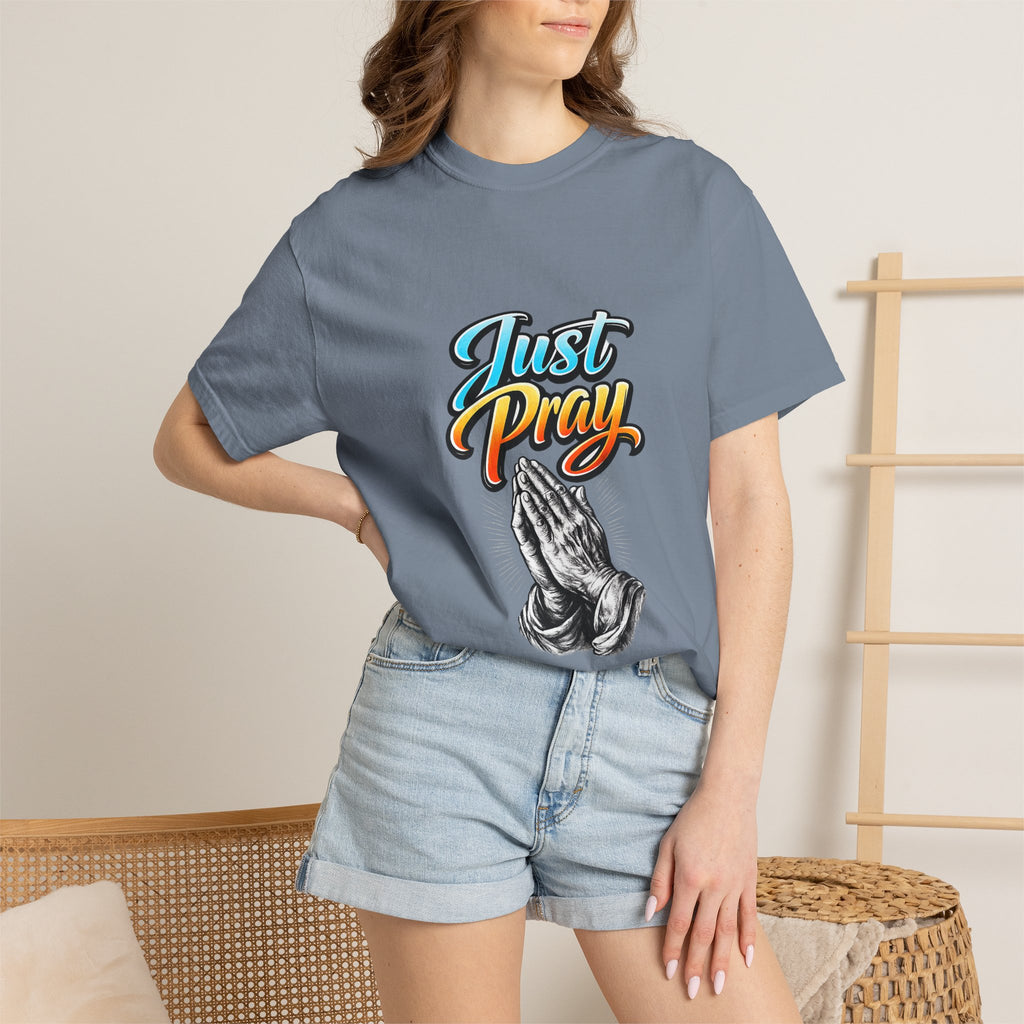 Just Pray T-Shirt — Praying Hands Graphic Tee
