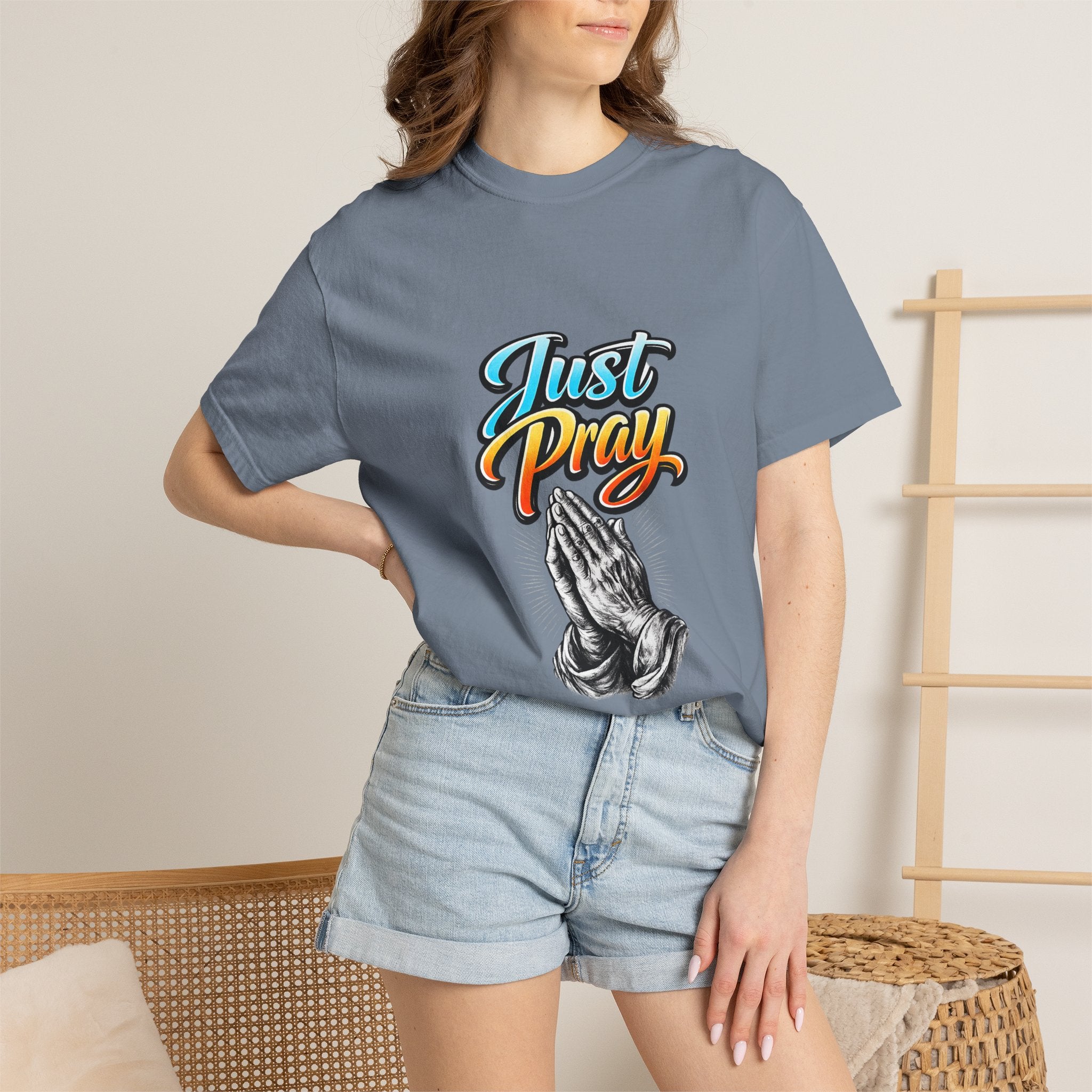 Just Pray T-Shirt — Praying Hands Graphic Tee
