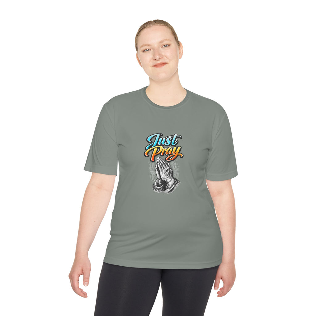 Just Pray Graphic Tee – Praying Hands Faith T-Shirt