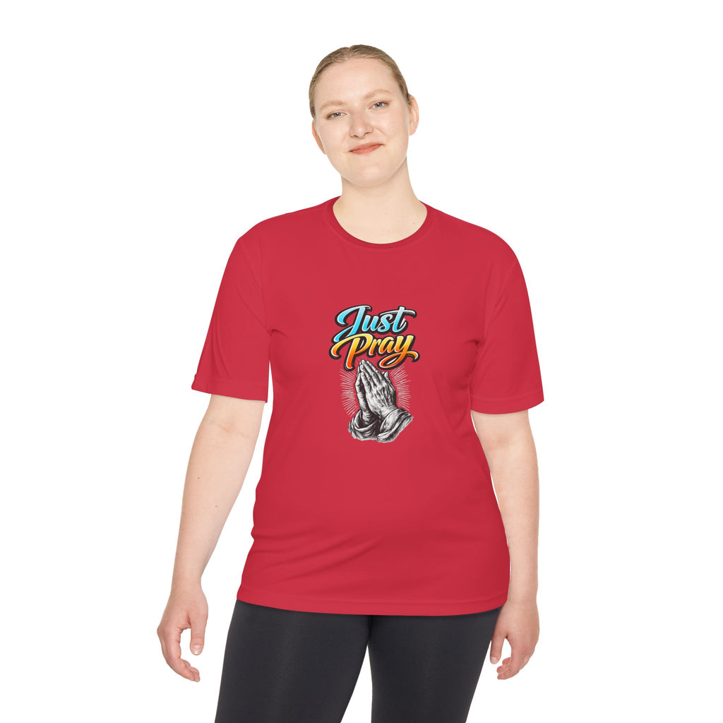 Just Pray Graphic Tee – Praying Hands Faith T-Shirt