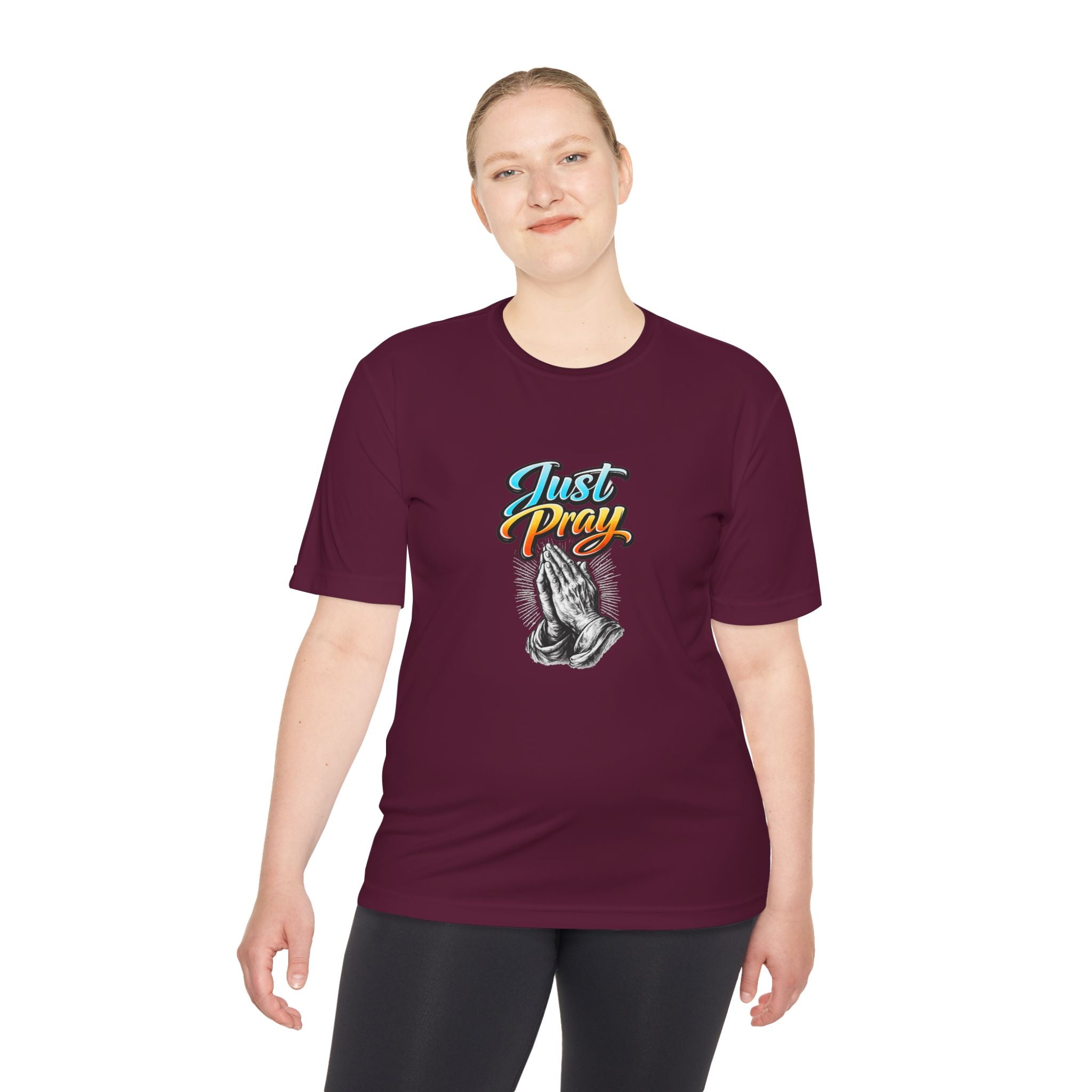Just Pray Graphic Tee – Praying Hands Faith T-Shirt