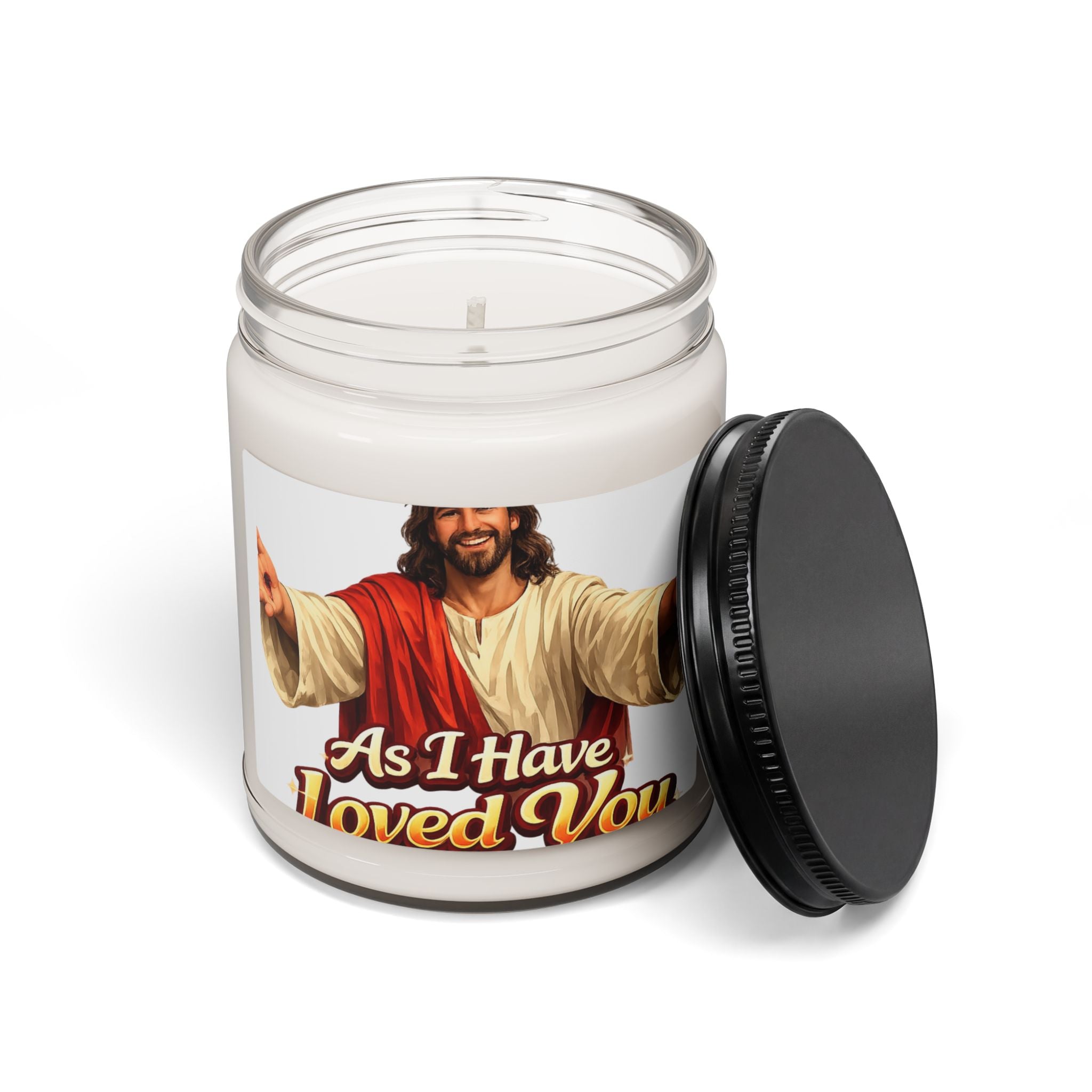 Religious Soy Candle - "As I Have Loved You" 9oz Inspirational Candle
