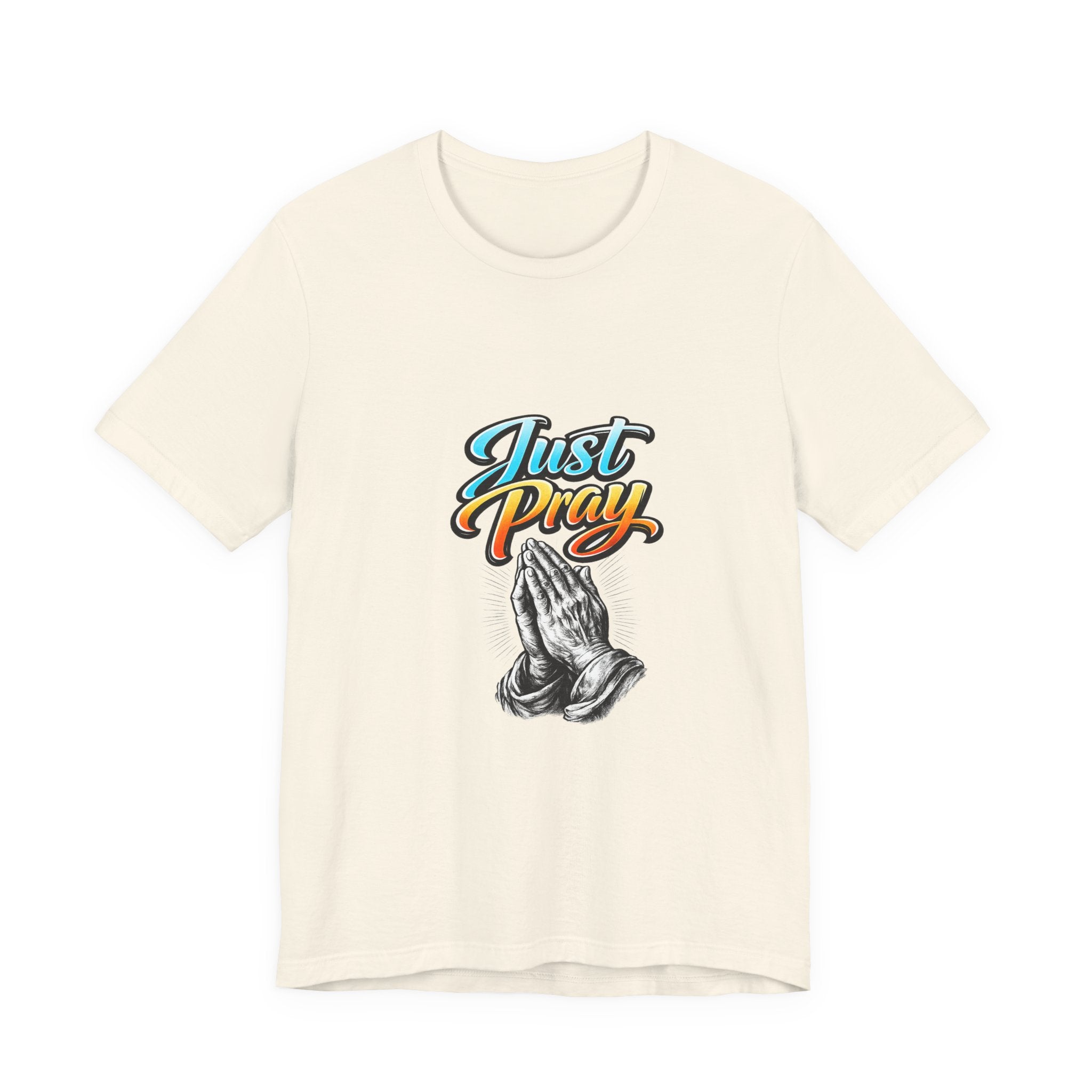 Just Pray T-Shirt – Praying Hands Faith Tee