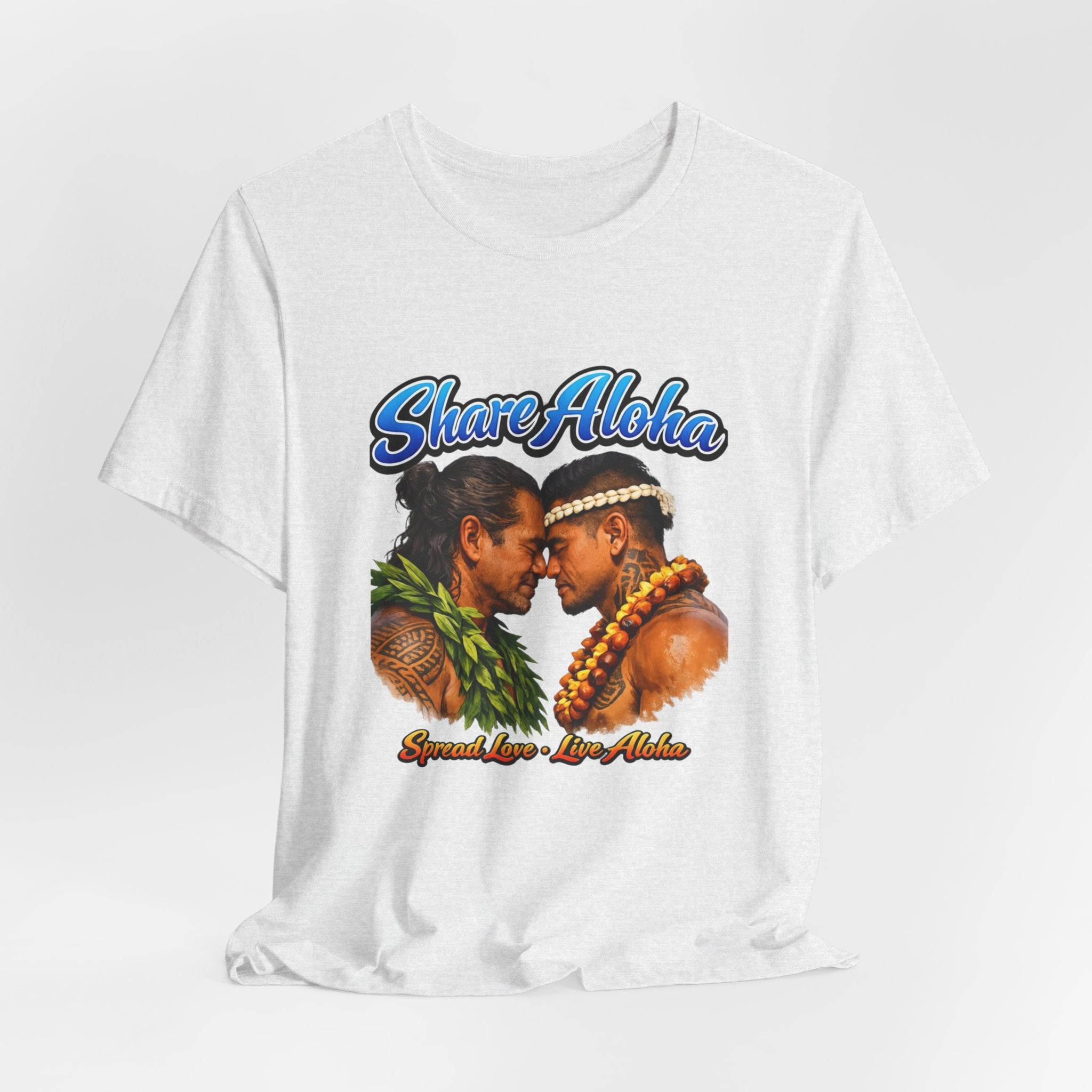 T‑Shirt — "Share Aloha" Hawaiian Pride Tee (Island Love, Lei & Kapa Design)