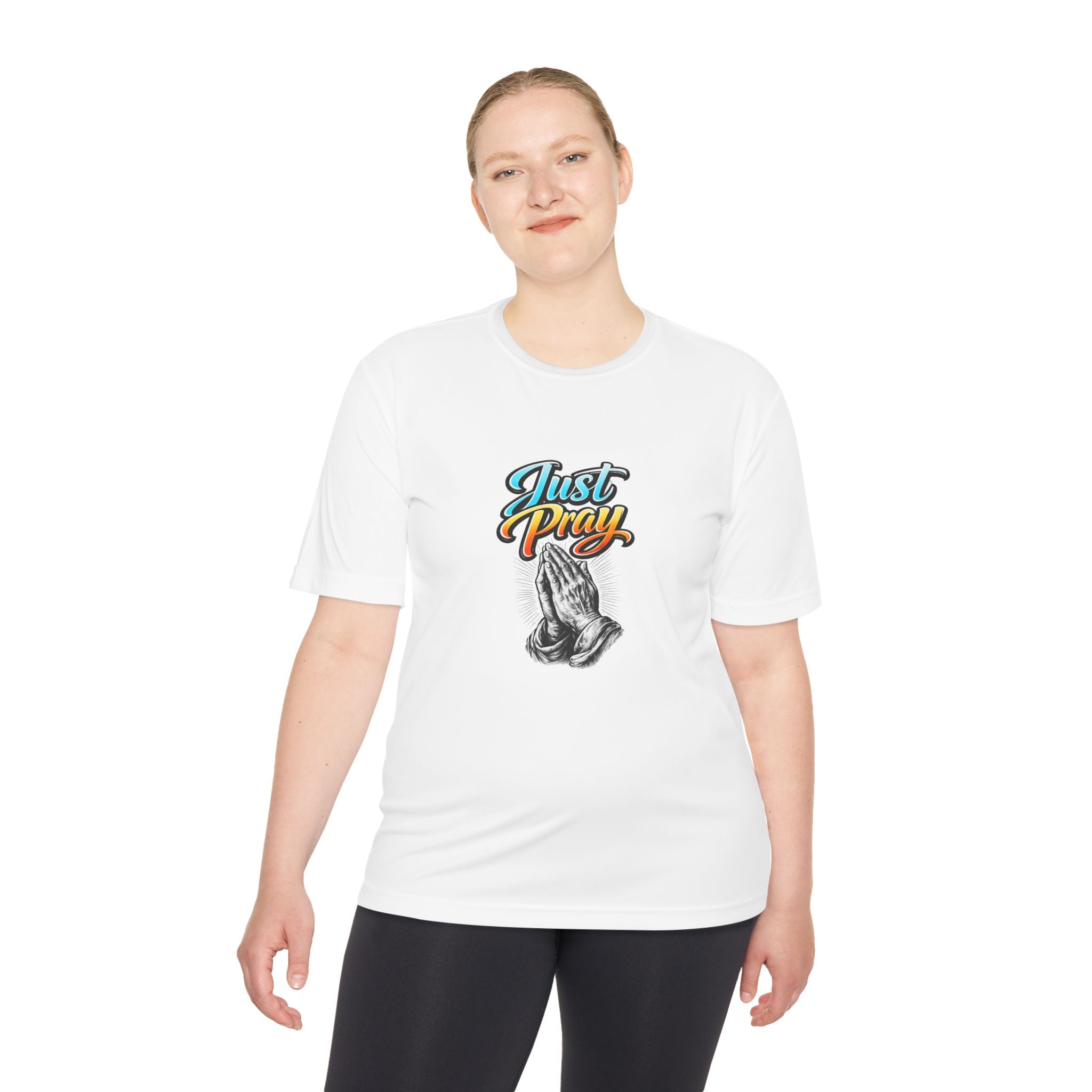 Just Pray Graphic Tee – Praying Hands Faith T-Shirt
