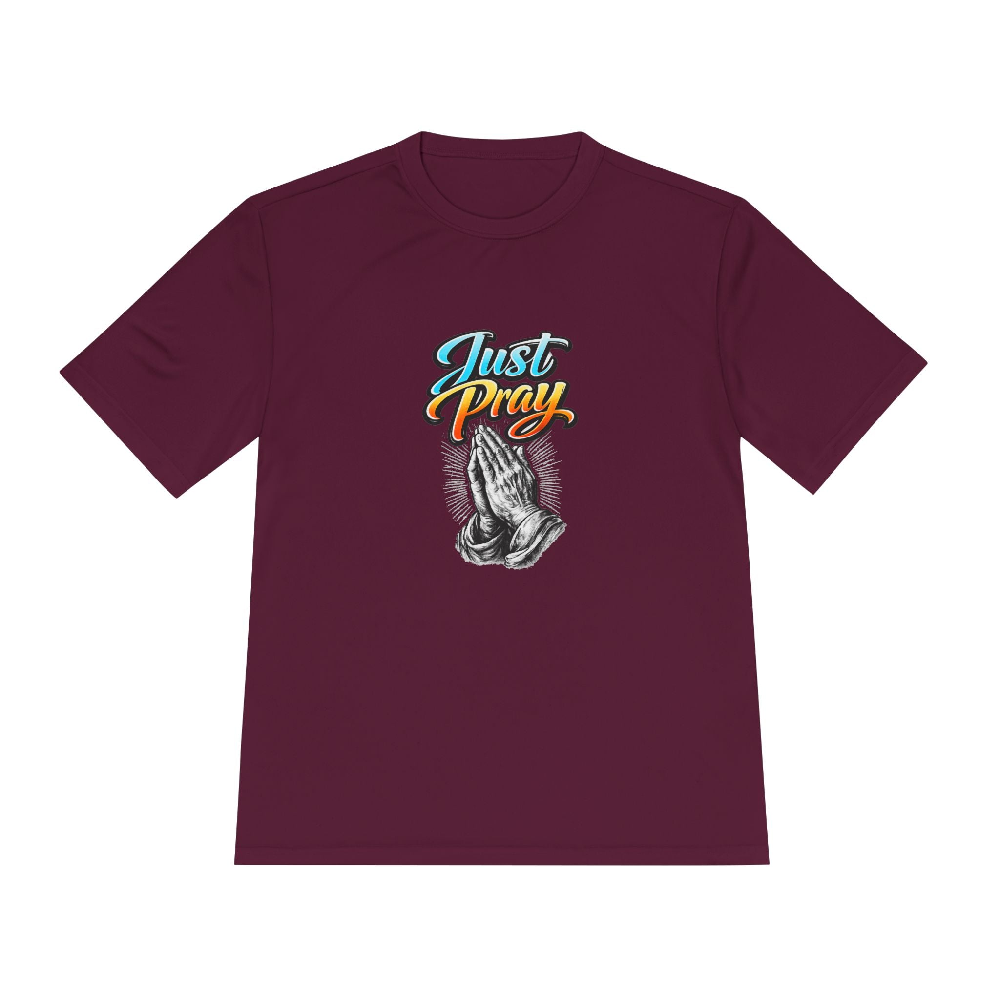 Just Pray Graphic Tee – Praying Hands Faith T-Shirt