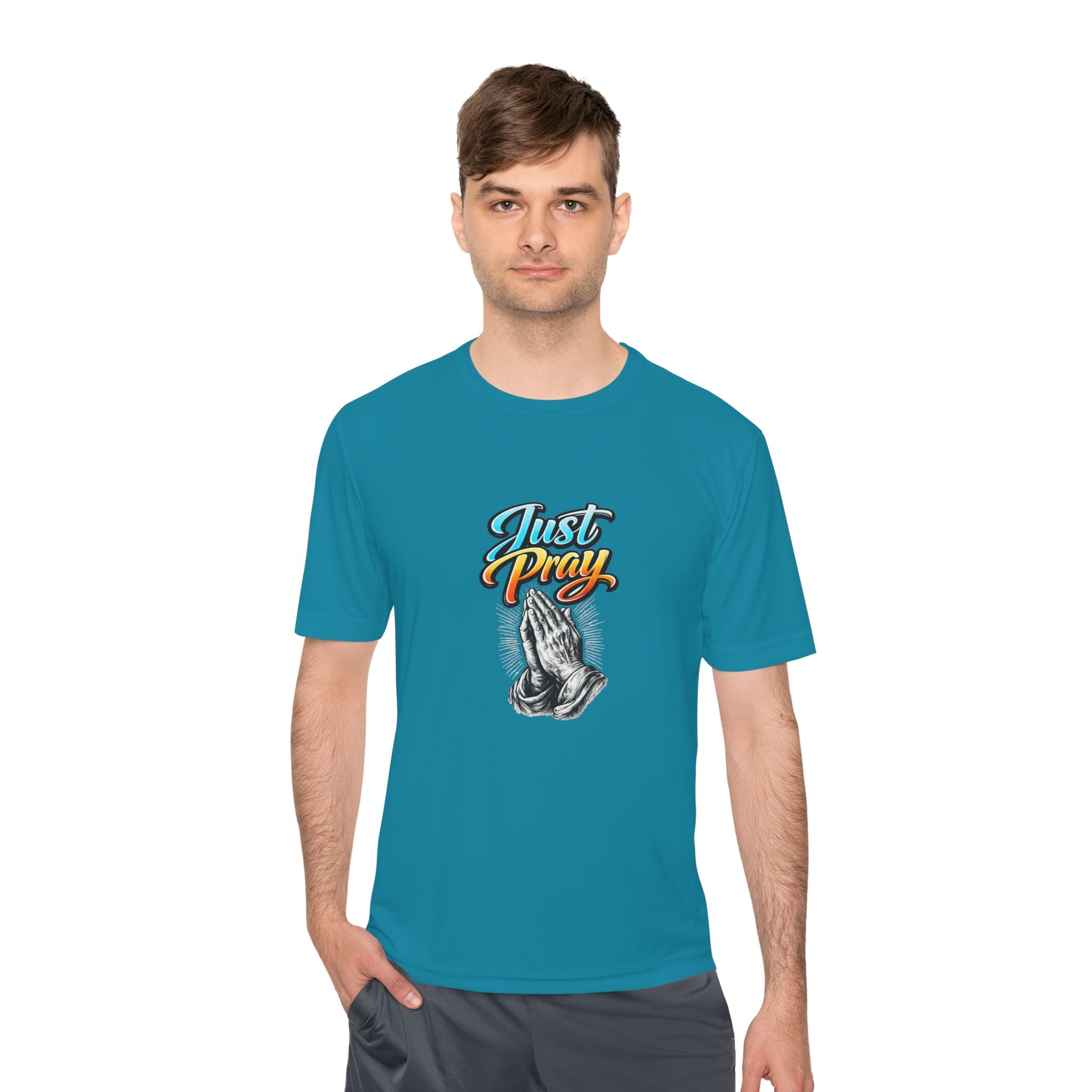 Just Pray Graphic Tee – Praying Hands Faith T-Shirt