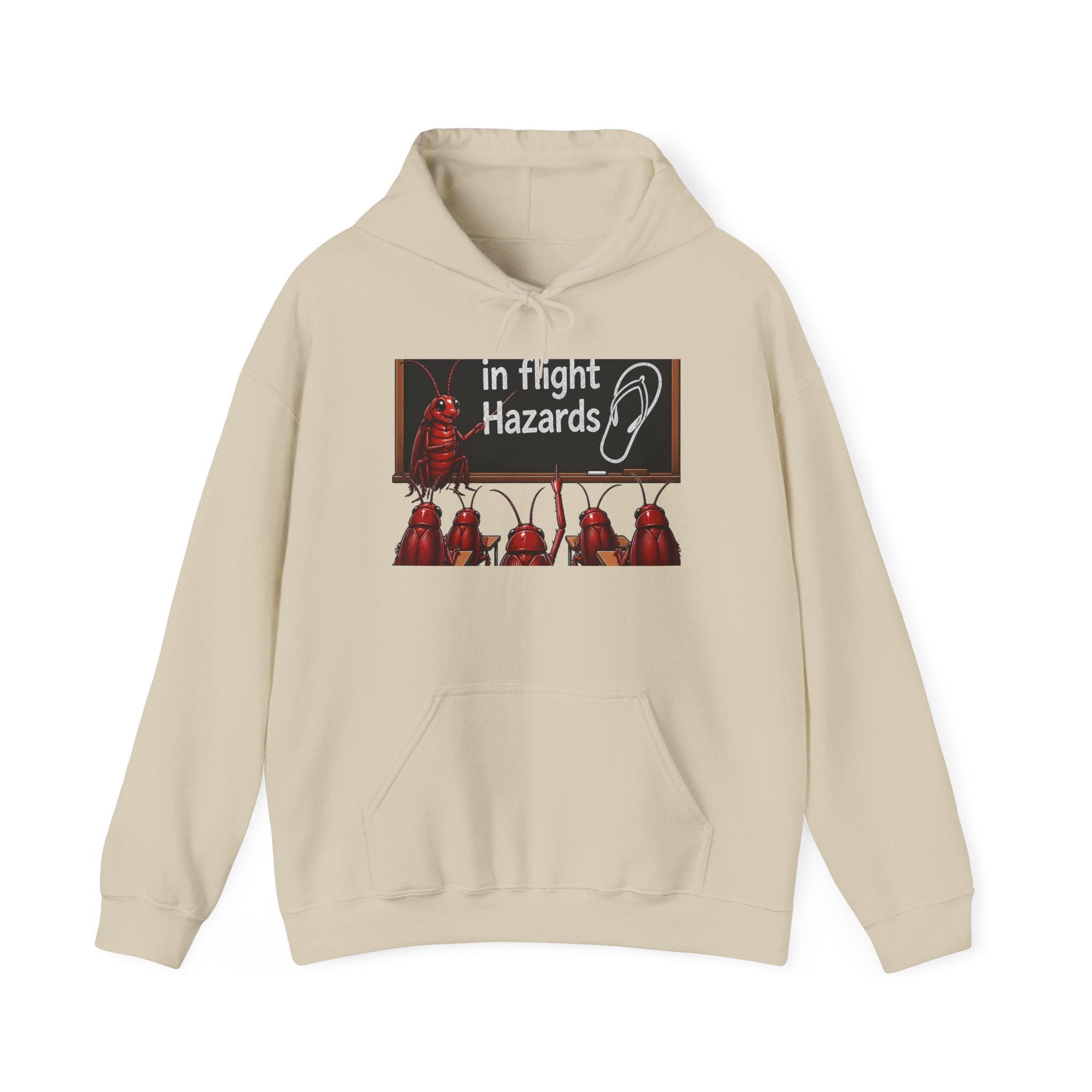 In Flight Hazards Hoodie - Funny Aviation Safety Graphic Hooded Sweatshirt