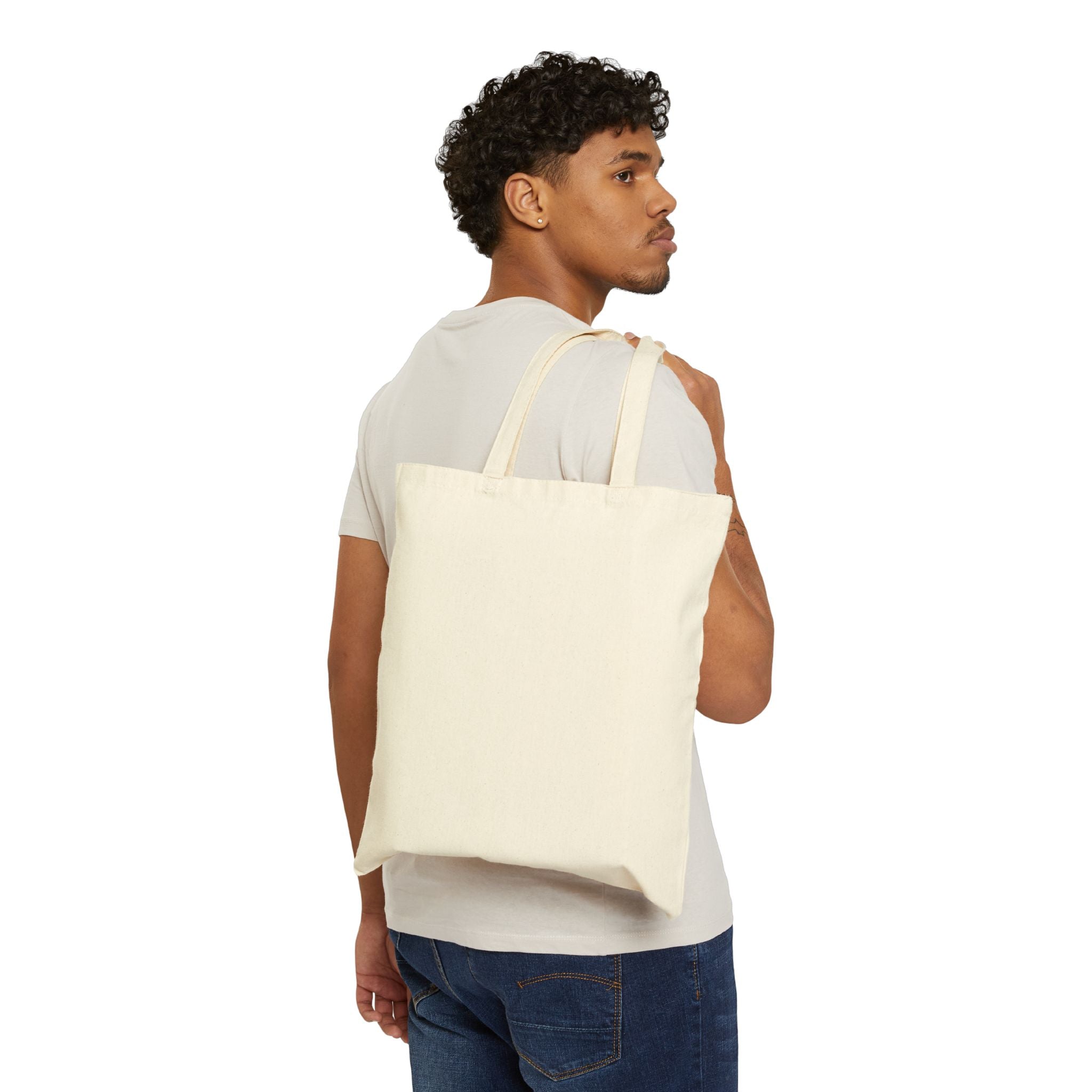 Jesus "Love One Another" Canvas Tote Bag — Christian Faith Grocery & Church Market Bag