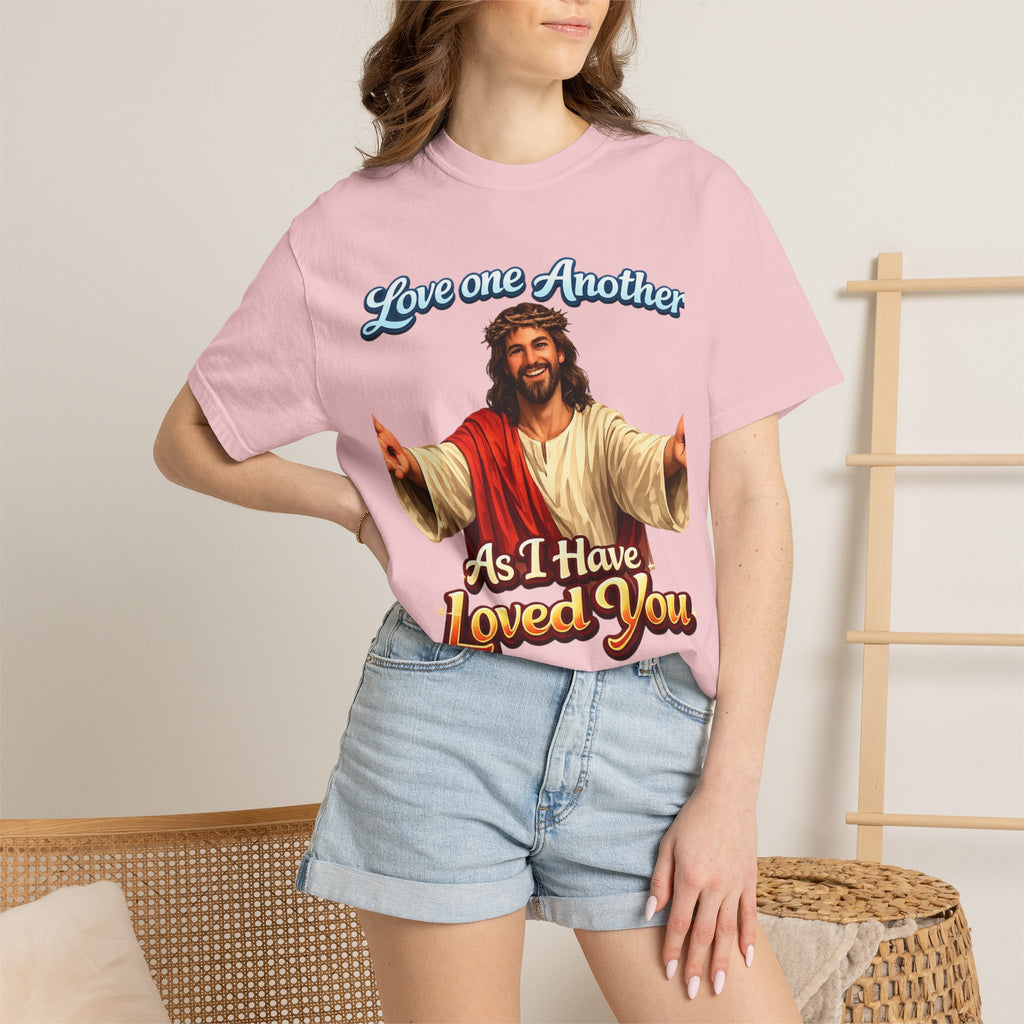 Jesus "Love One Another" Heavyweight T-Shirt