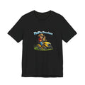 Papa's Daycare Lawn Mower T-Shirt — Funny Dad & Kid Riding Tee