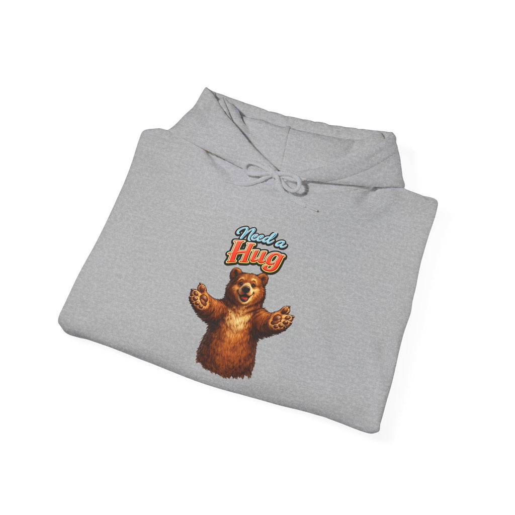 Bear Hug Hoodie — Cute Retro ‘Give Me A Hug’ Graphic Hoodie