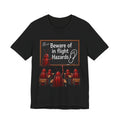 T‑Shirt — "Beware of In Flight Hazards" Funny Cockroach Travel Safety Tee