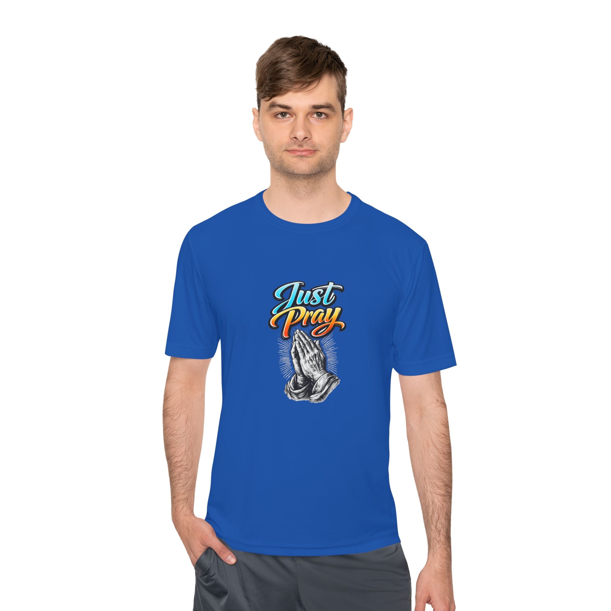 Just Pray Graphic Tee – Praying Hands Faith T-Shirt