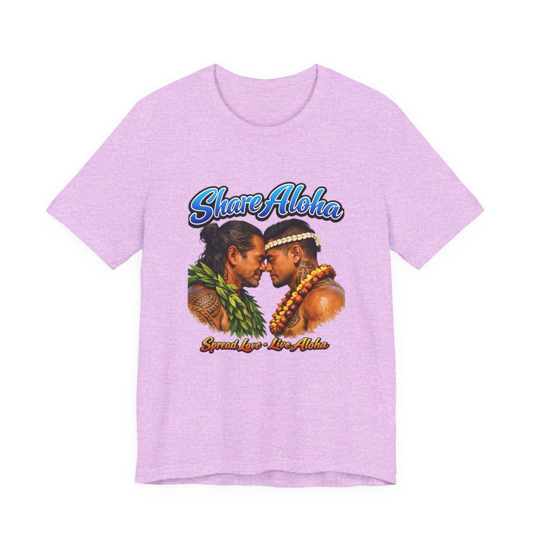 T‑Shirt — "Share Aloha" Hawaiian Pride Tee (Island Love, Lei & Kapa Design)