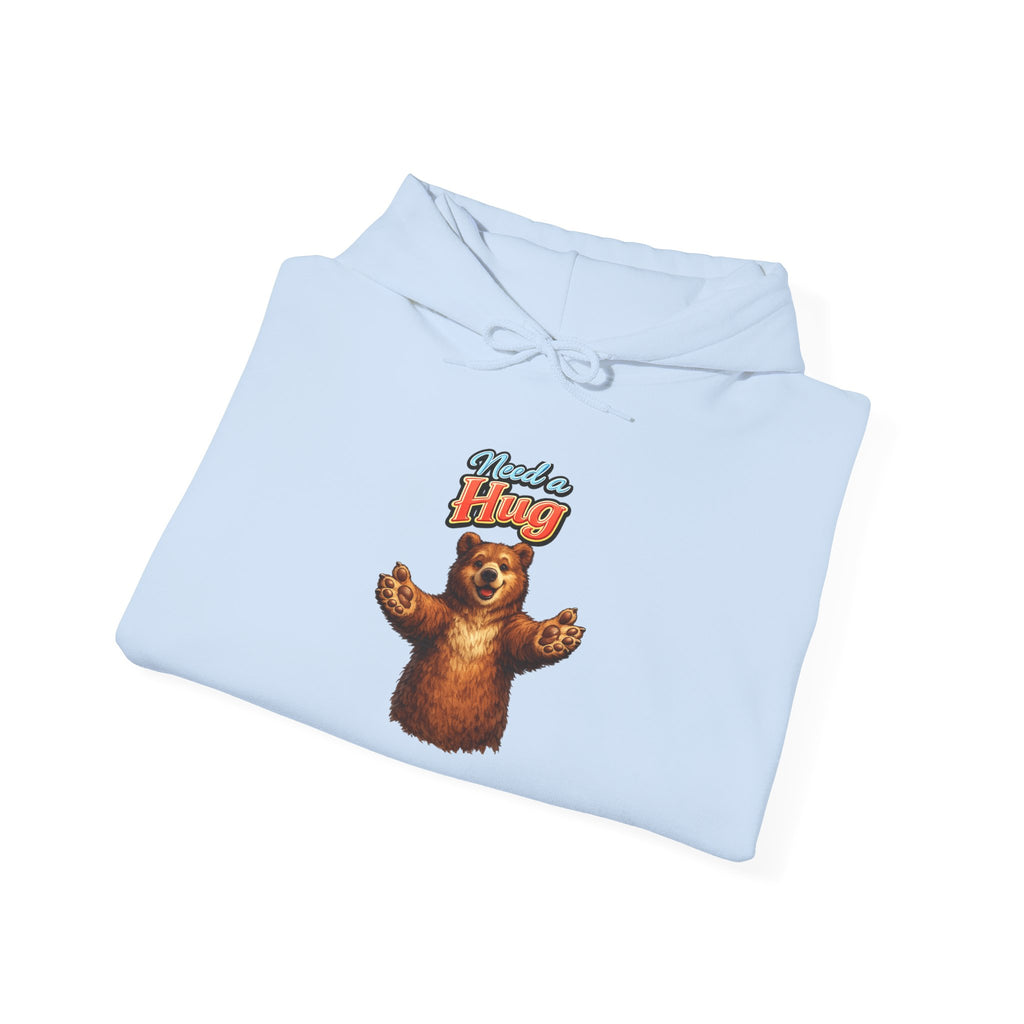 Bear Hug Hoodie — Retro 'Come For A Hug' Cozy Graphic Sweatshirt