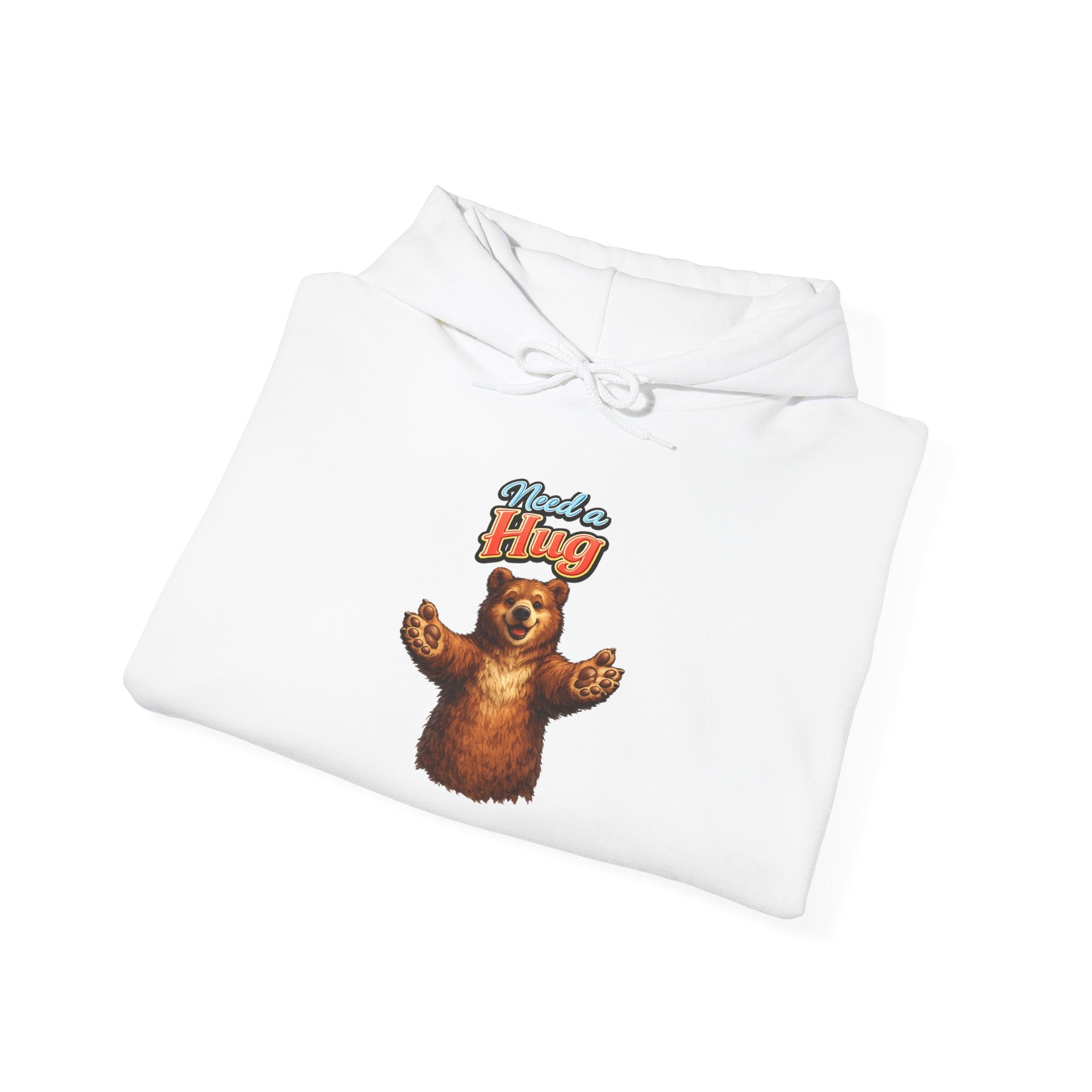 Bear Hug Hoodie — Cute Retro ‘Give Me A Hug’ Graphic Hoodie