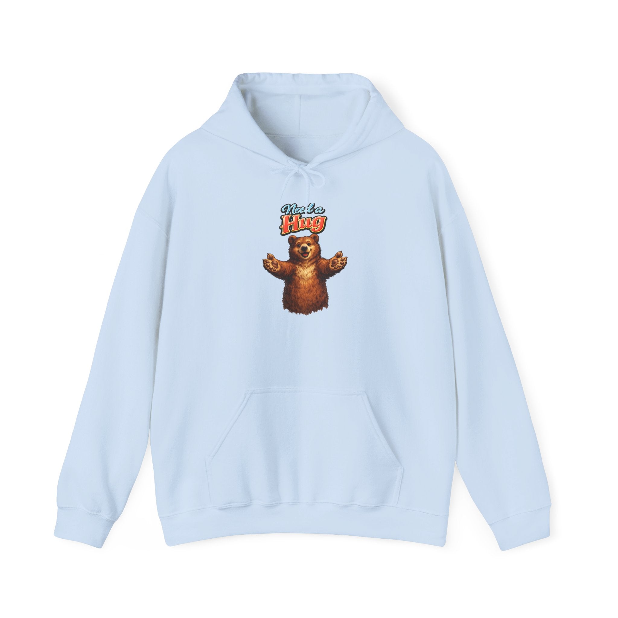 Bear Hug Hoodie — Retro 'Come For A Hug' Cozy Graphic Sweatshirt