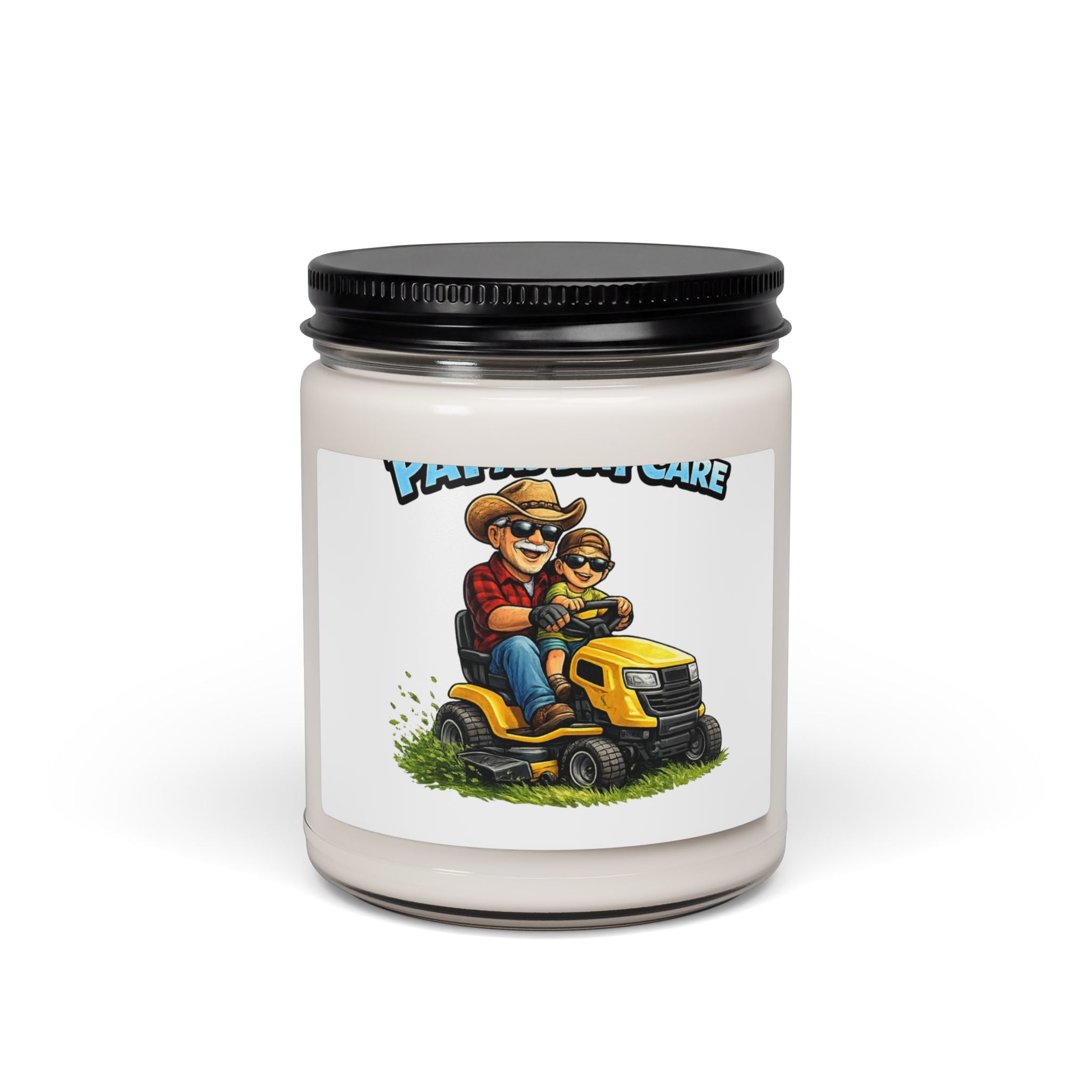 Father and Son Lawn Care Candle — Scented 9oz Soy Jar (Perfect Father’s Day Gift)