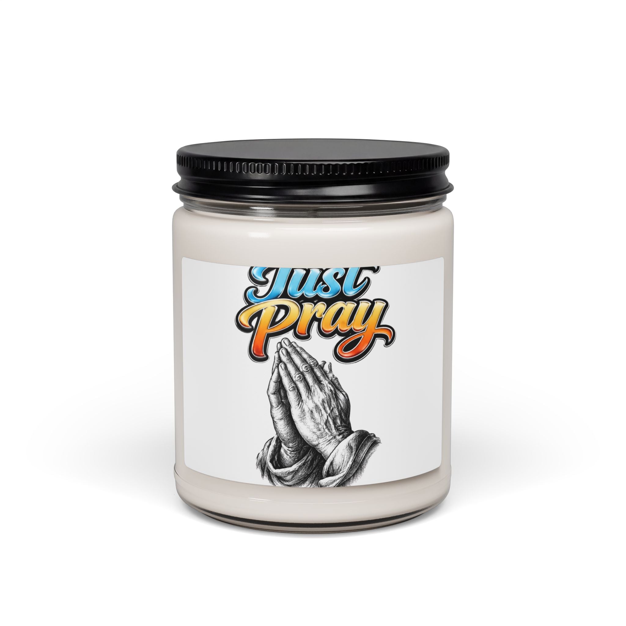 Just Pray Soy Candle — 9oz Scented Prayer Jar Candle (Faith-Inspired Gift)