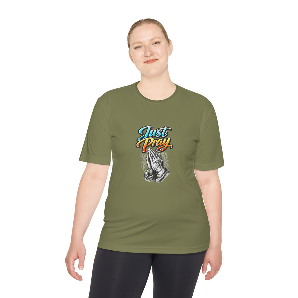 Just Pray Graphic Tee – Praying Hands Faith T-Shirt